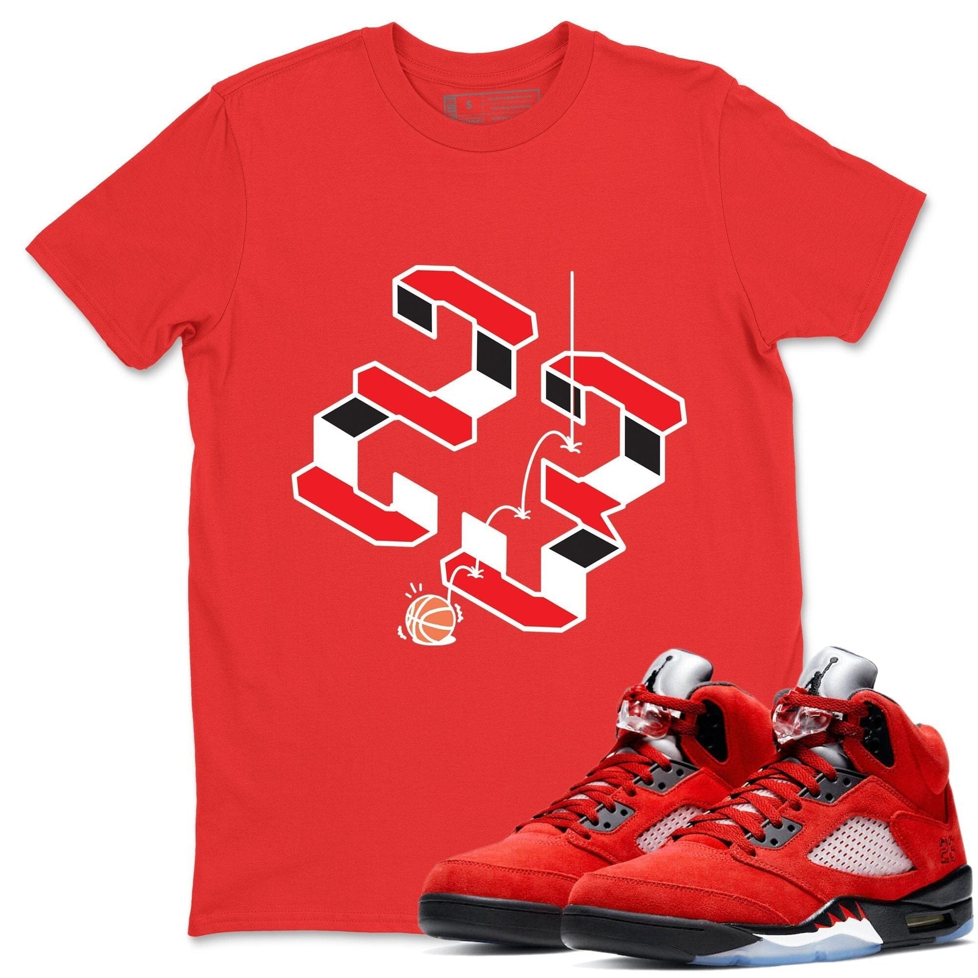Jordan 5 Raging Bull Sneaker Match Tees Steps Sneaker Tees Jordan 5 Raging Bull Sneaker Release Tees Unisex Shirts
