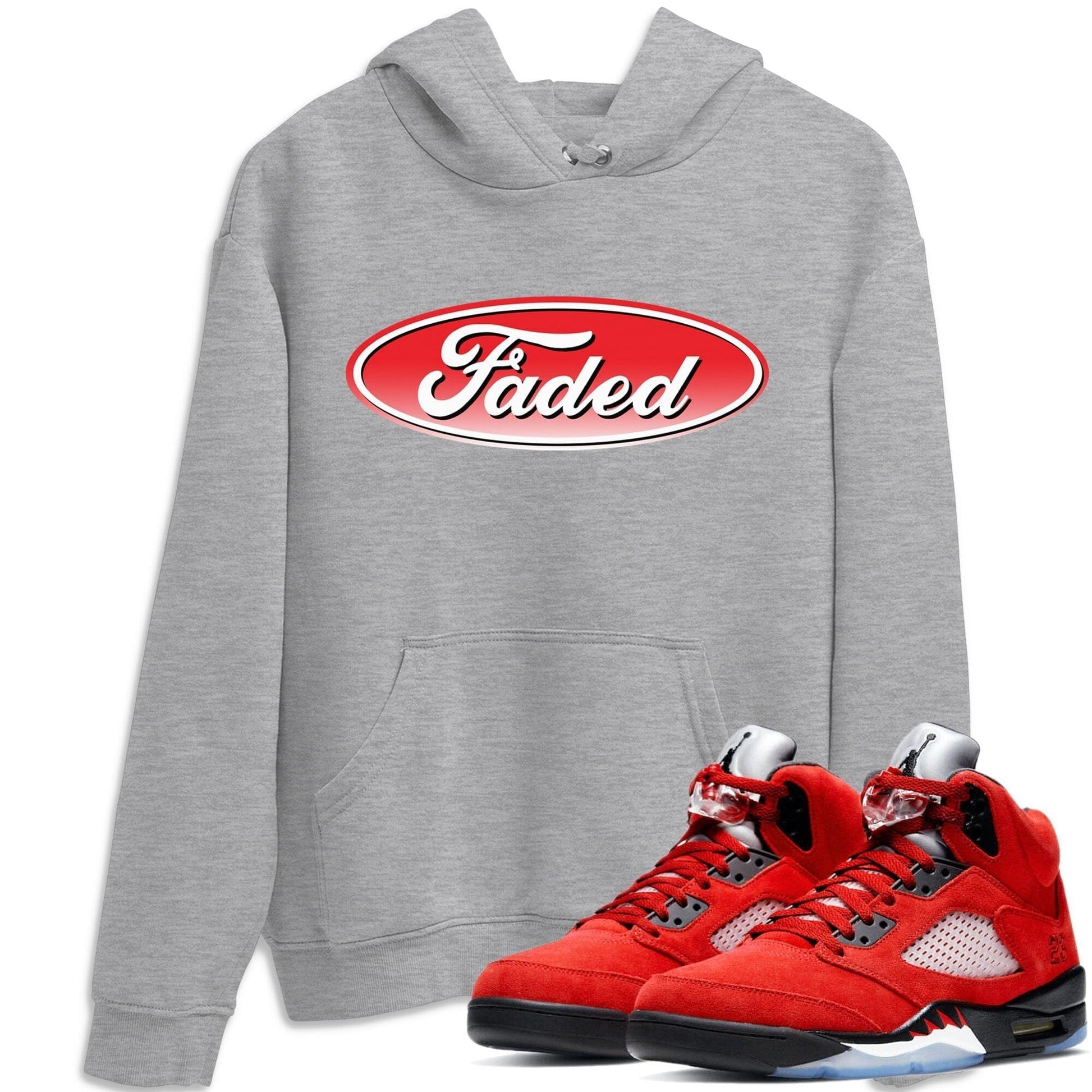Jordan 5 Raging Bull Sneaker Match Tees Faded Sneaker Tees Jordan 5 Raging Bull Sneaker Release Tees Unisex Shirts