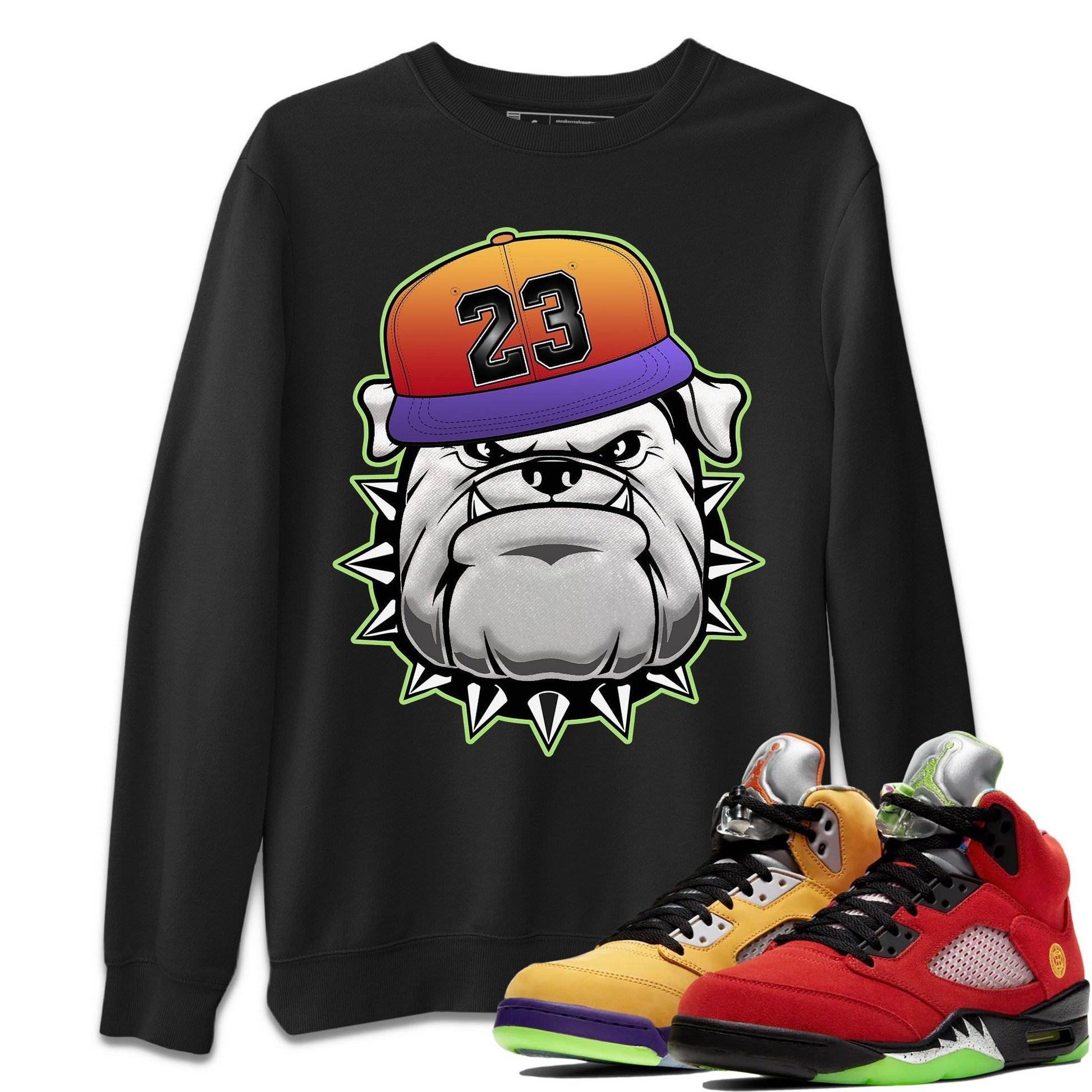 Jordan 5 What The Sneaker Match Tees English Bulldog Sneaker Tees Jordan 5 What The Sneaker Release Tees Unisex Shirts