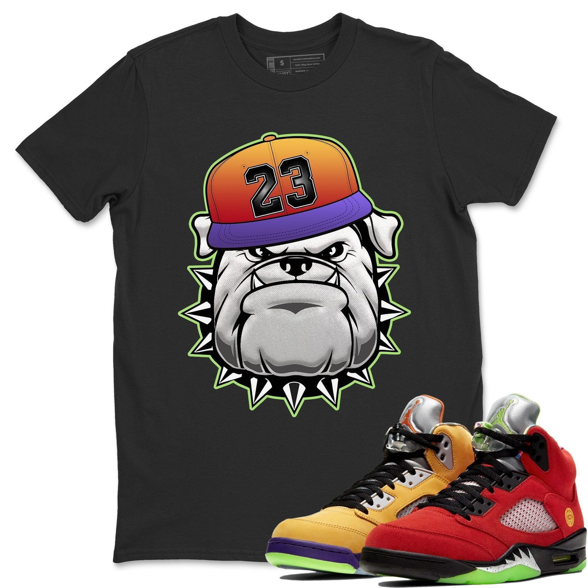 Jordan 5 What The Sneaker Match Tees English Bulldog Sneaker Tees Jordan 5 What The Sneaker Release Tees Unisex Shirts