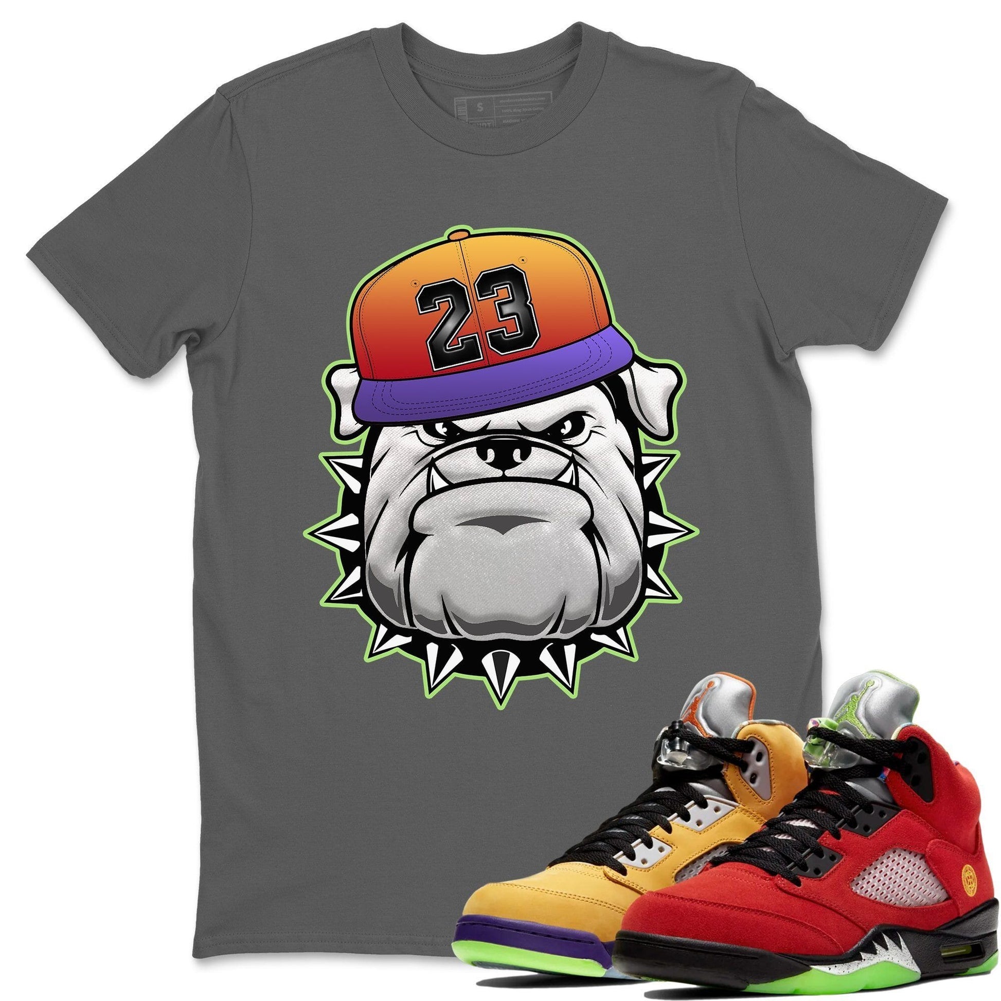 Jordan 5 What The Sneaker Match Tees English Bulldog Sneaker Tees Jordan 5 What The Sneaker Release Tees Unisex Shirts