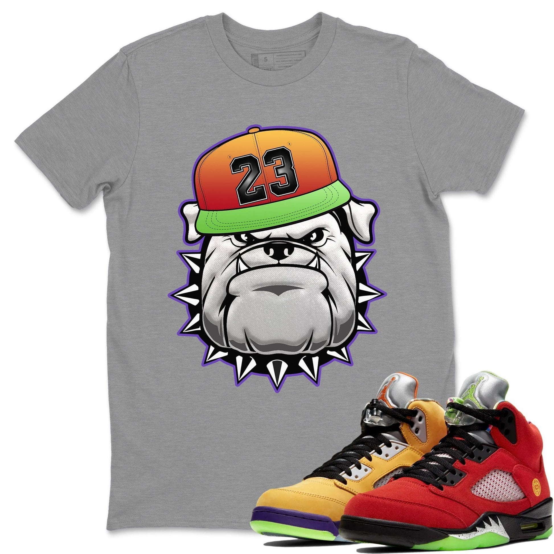 Jordan 5 What The Sneaker Match Tees English Bulldog Sneaker Tees Jordan 5 What The Sneaker Release Tees Unisex Shirts