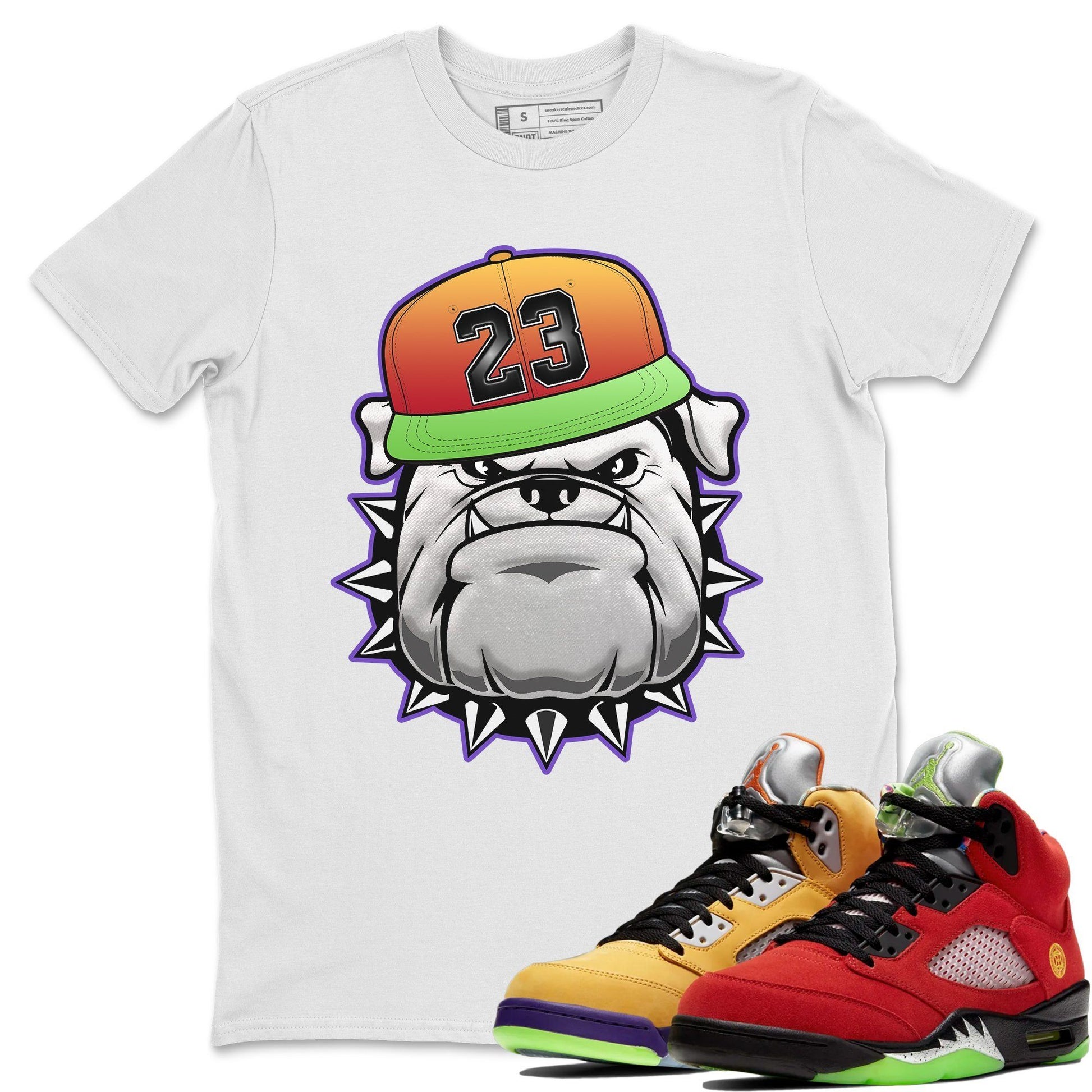 Jordan 5 What The Sneaker Match Tees English Bulldog Sneaker Tees Jordan 5 What The Sneaker Release Tees Unisex Shirts