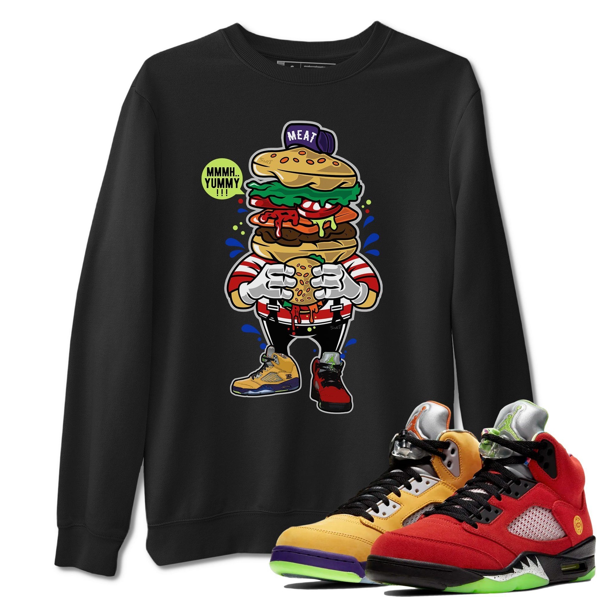 Jordan 5 What The Sneaker Match Tees I Love Burger Sneaker Tees Jordan 5 What The Sneaker Release Tees Unisex Shirts