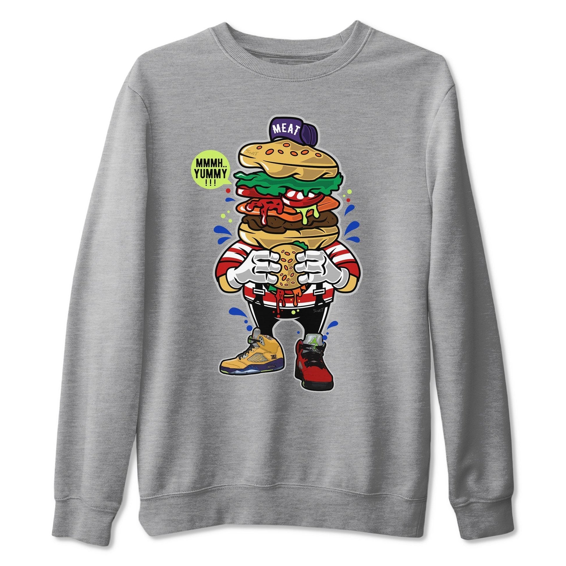 Jordan 5 What The Sneaker Match Tees I Love Burger Sneaker Tees Jordan 5 What The Sneaker Release Tees Unisex Shirts