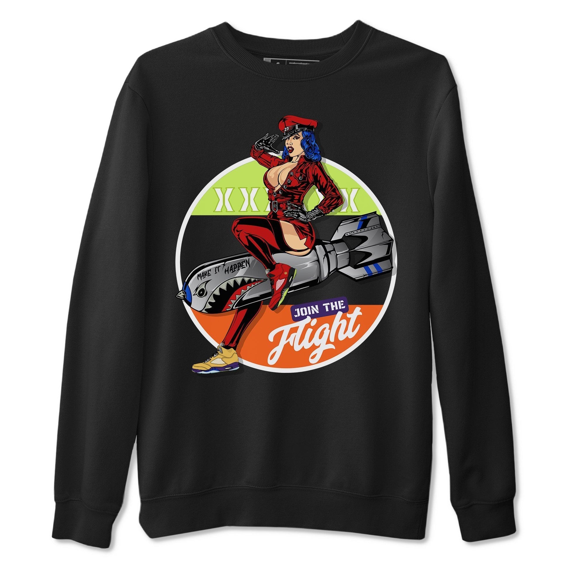 Jordan 5 What The Sneaker Match Tees Pin Up Girl Sneaker Tees Jordan 5 What The Sneaker Release Tees Unisex Shirts