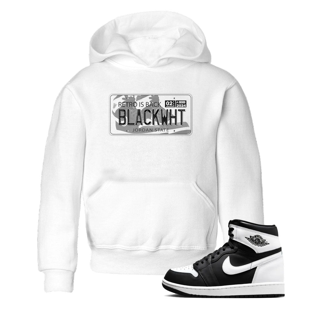 1s Black White shirt to match jordans Jordan Plate sneaker tees Air Jordan 1 Black White SNRT sneaker release tees baby toddler White 1 cotton Shirt