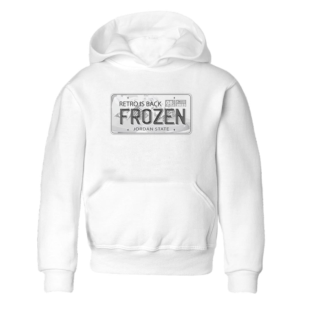 AJ4 Frozen Moments shirt to match jordans Jordan Plate sneaker tees Crew Neck AJ4 Frozen Moments SNRT Sneaker Release Tees Baby Toddler White 2 T-Shirt