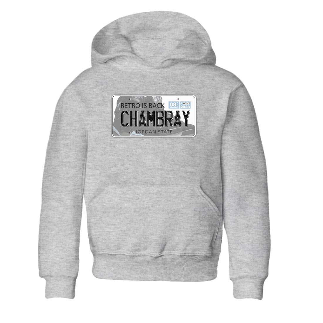 Air Jordan 7 Chambray shirt to match jordans Jordan Plate sneaker tees AJ7 Chambray SNRT Sneaker Release Tees Baby Toddler Heather Grey 2 T-Shirt
