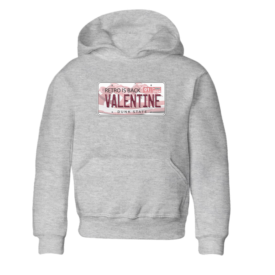 Dunk Valentine's Day shirt to match jordans Jordan Plate sneaker tees Dunks Valentine's Day SNRT sneaker release tees baby toddler Heather Grey 2 cotton Shirt
