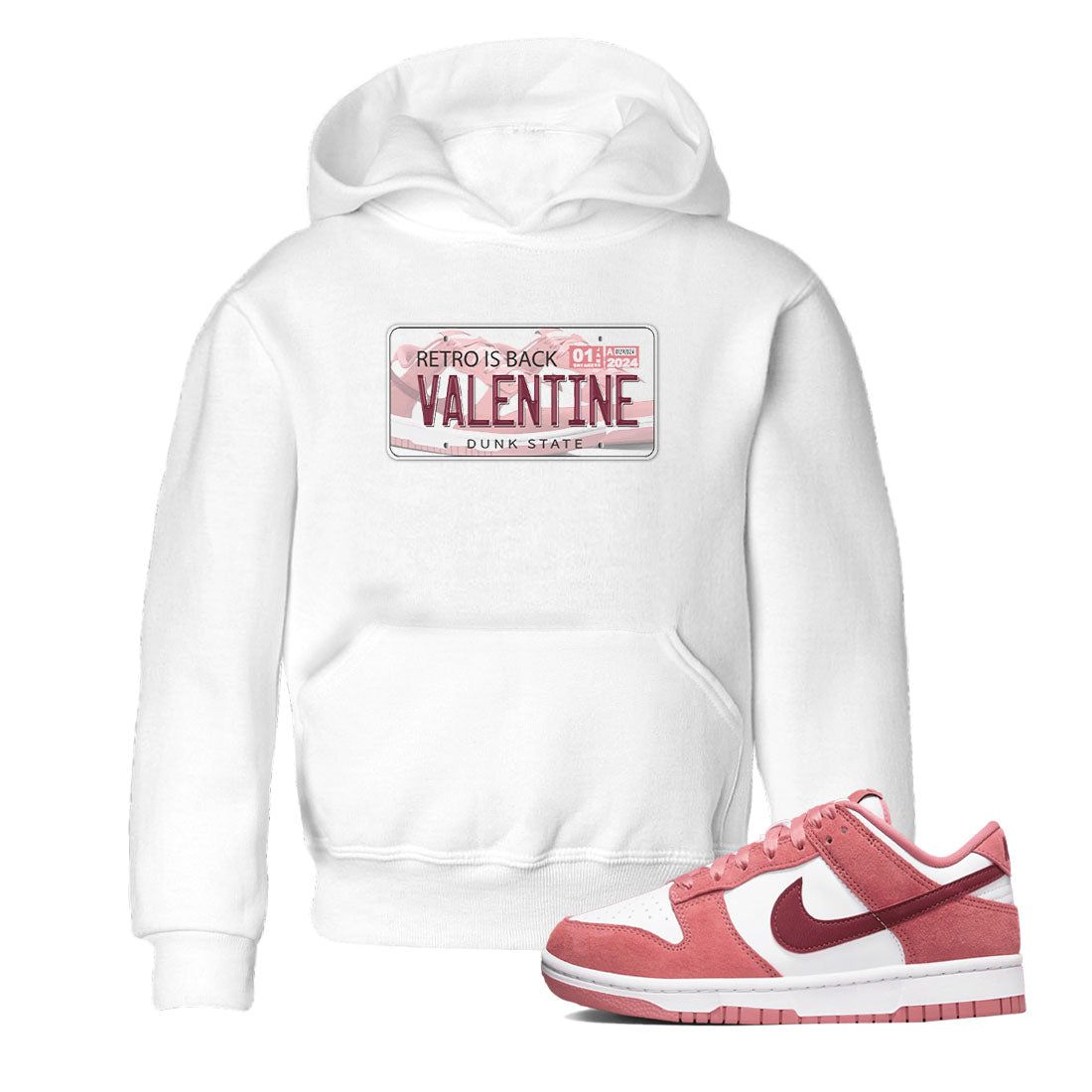 Dunk Valentine's Day shirt to match jordans Jordan Plate sneaker tees Dunks Valentine's Day SNRT sneaker release tees baby toddler White 1 cotton Shirt