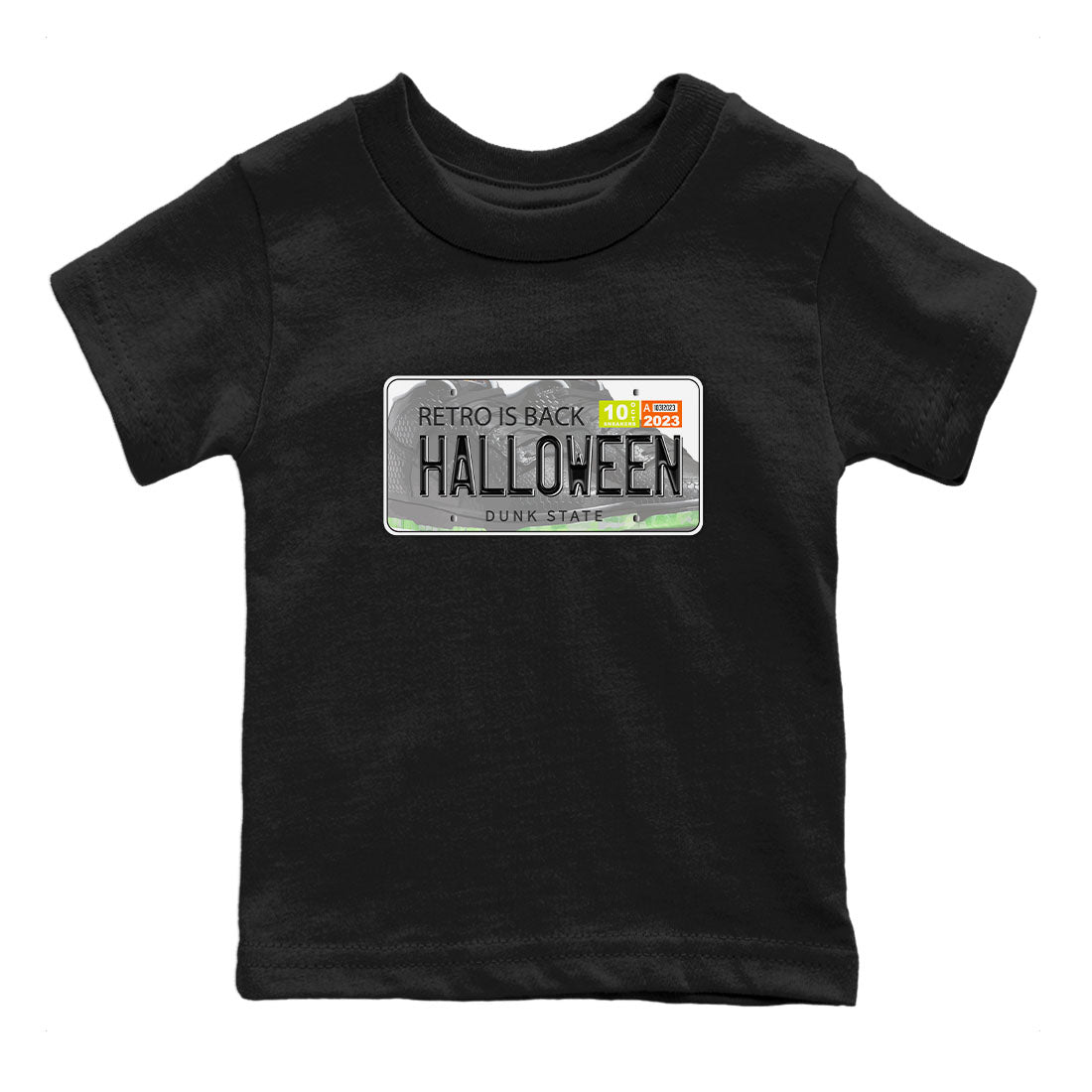 Nike Dunk Mid Premium shirt to match jordans Jordan Plate sneaker tees Nike Dunk Mid Halloween SNRT Sneaker Tees Sneaker Matching Clothing Brand Baby Toddler Black 2 T-Shirt
