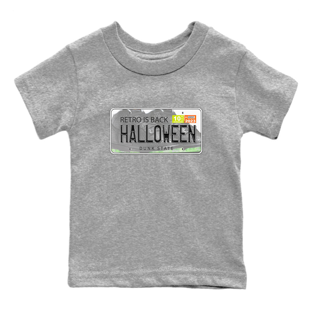 Nike Dunk Mid Premium shirt to match jordans Jordan Plate sneaker tees Nike Dunk Mid Halloween SNRT Sneaker Tees Sneaker Matching Clothing Brand Baby Toddler Heather Grey 2 T-Shirt