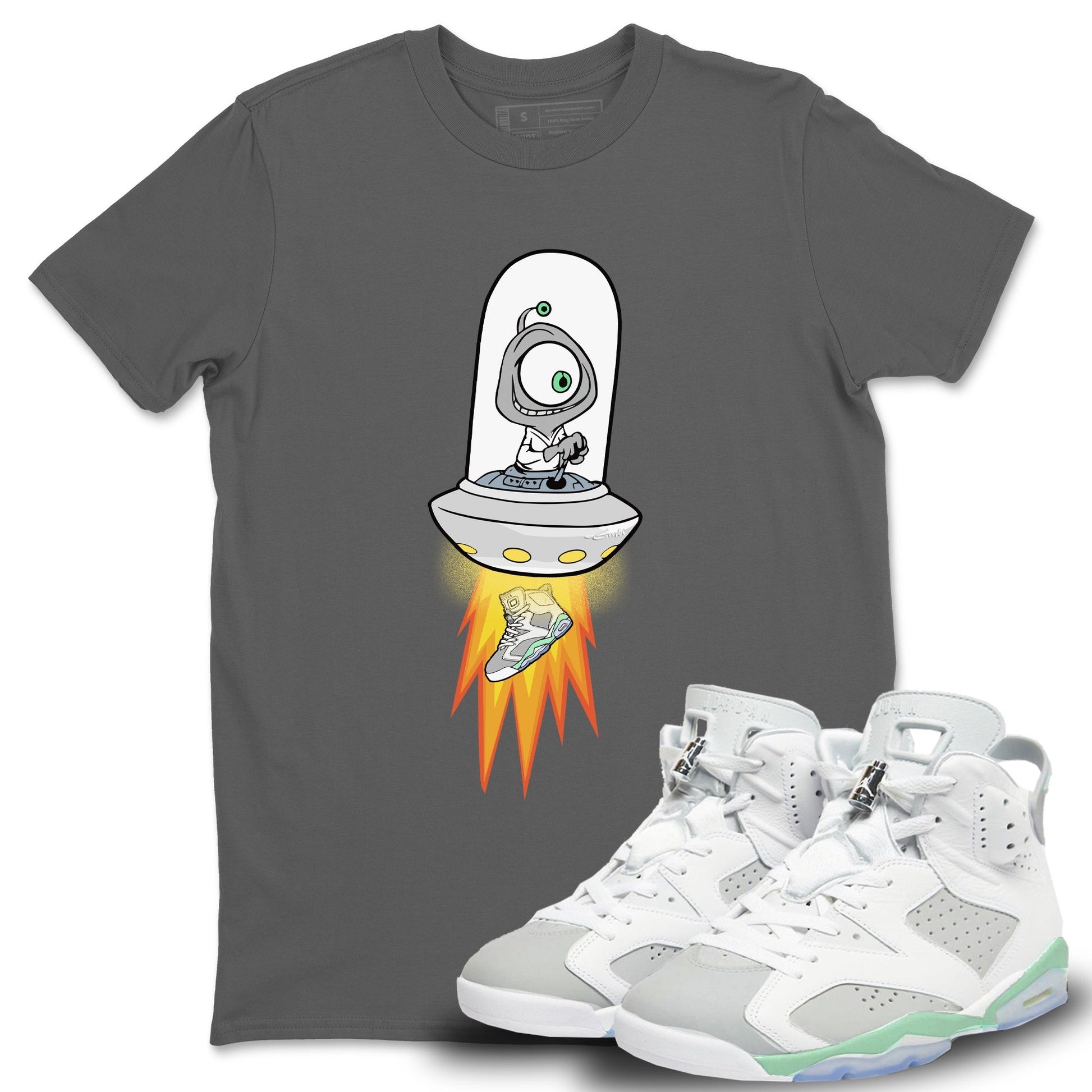 Jordan 6 Mint Foam Sneaker Match Tees Alien Sneaker Tees Jordan 6 Mint Foam Sneaker Release Tees Unisex Shirts