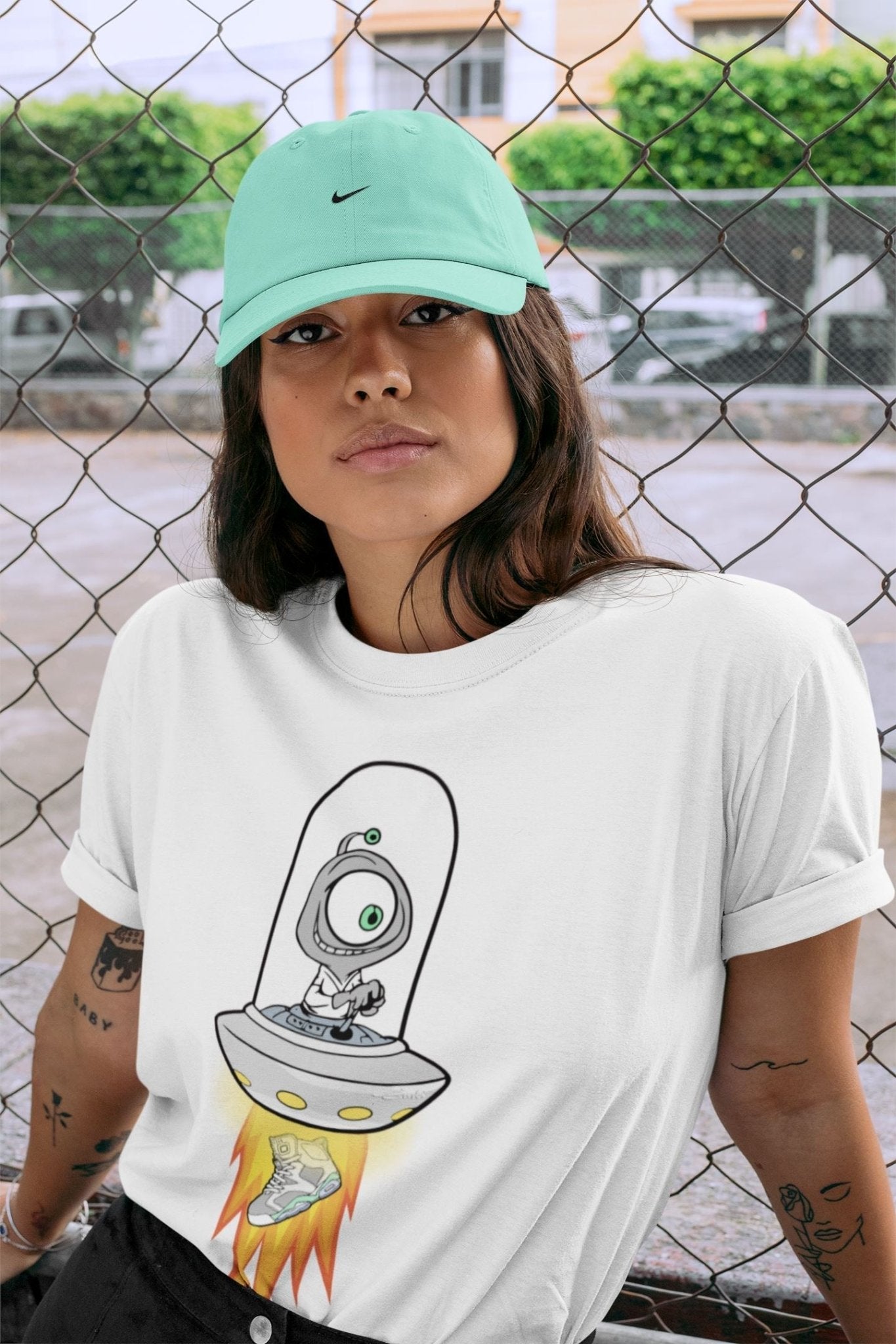Jordan 6 Mint Foam Sneaker Match Tees Alien Sneaker Tees Jordan 6 Mint Foam Sneaker Release Tees Unisex Shirts