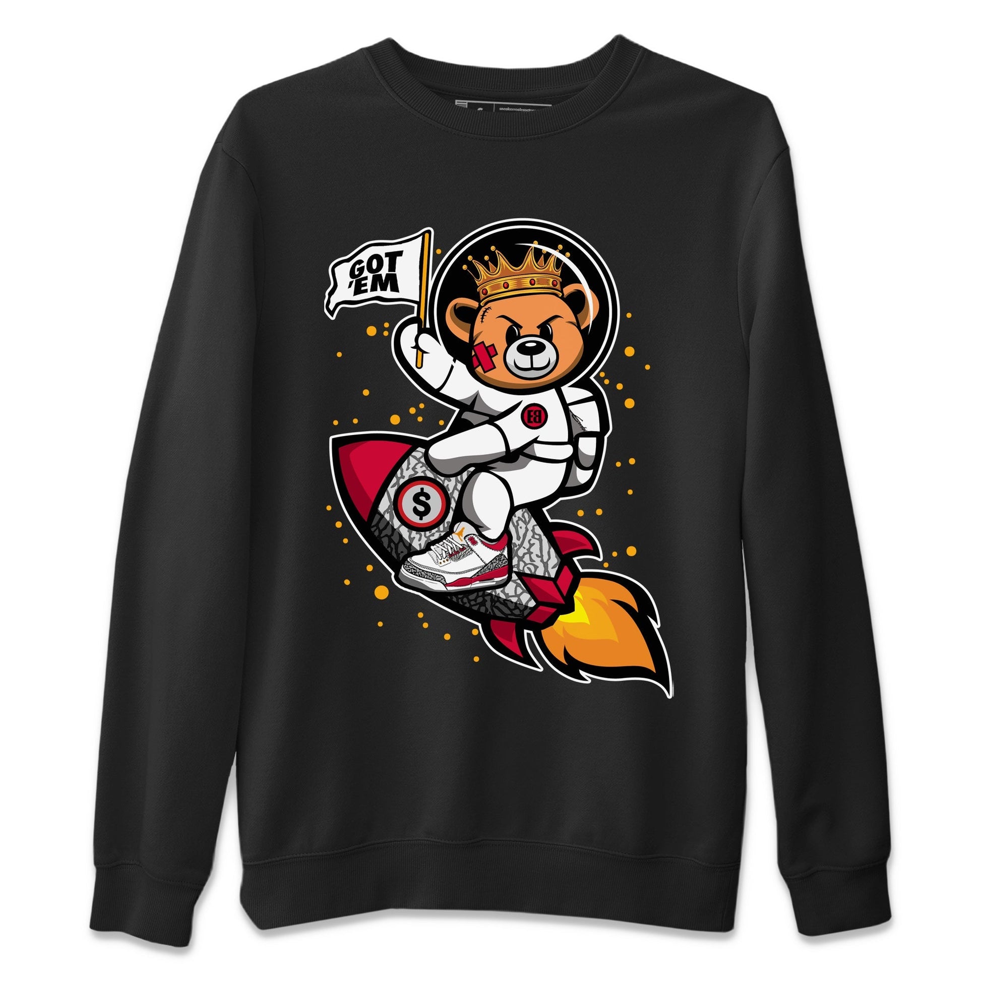 Jordan 3 Cardinal Sneaker Match Tees Astronaut Bear Sneaker Tees Jordan 3 Cardinal Sneaker Release Tees Unisex Shirts