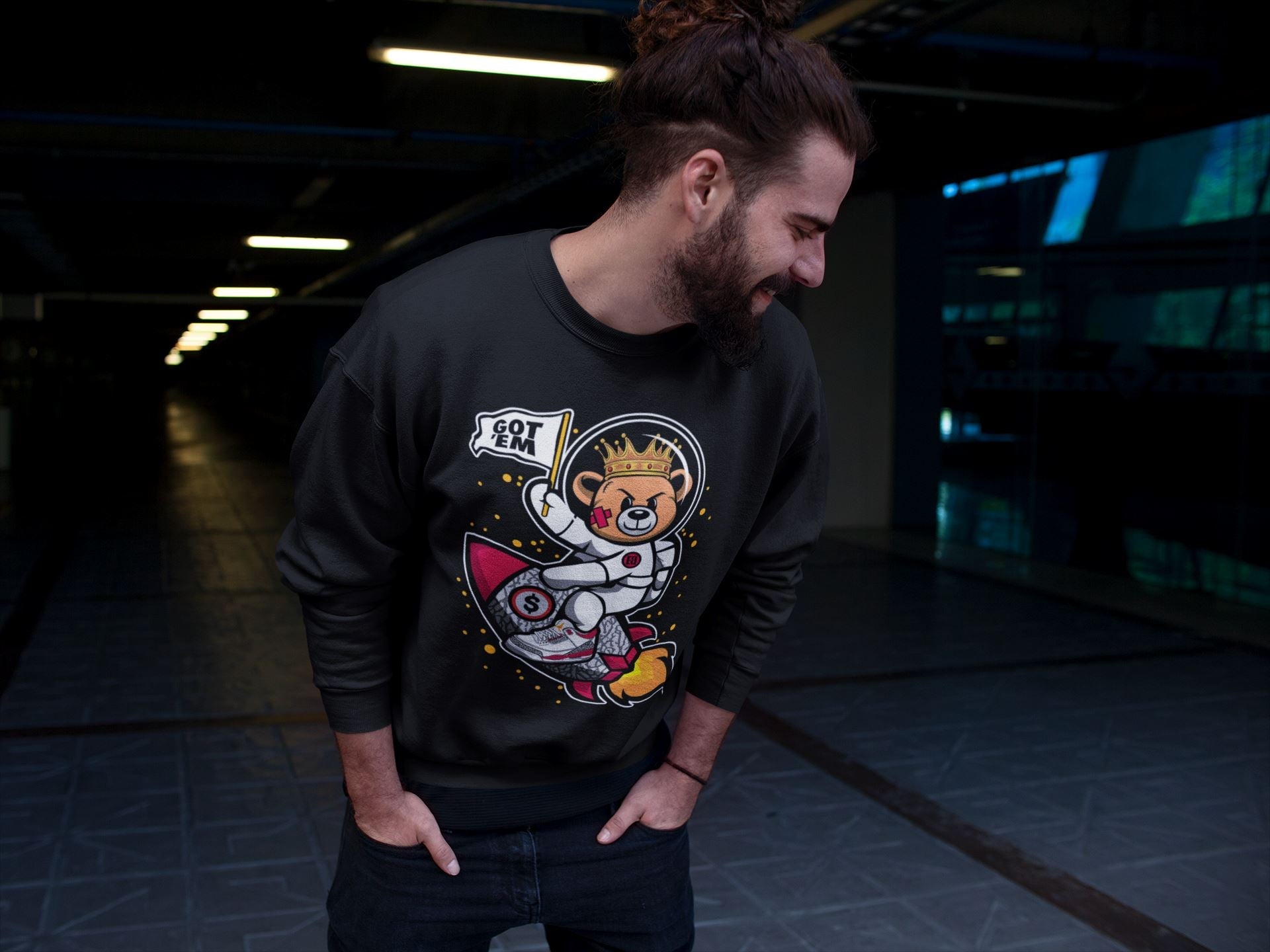 Jordan 3 Cardinal Sneaker Match Tees Astronaut Bear Sneaker Tees Jordan 3 Cardinal Sneaker Release Tees Unisex Shirts