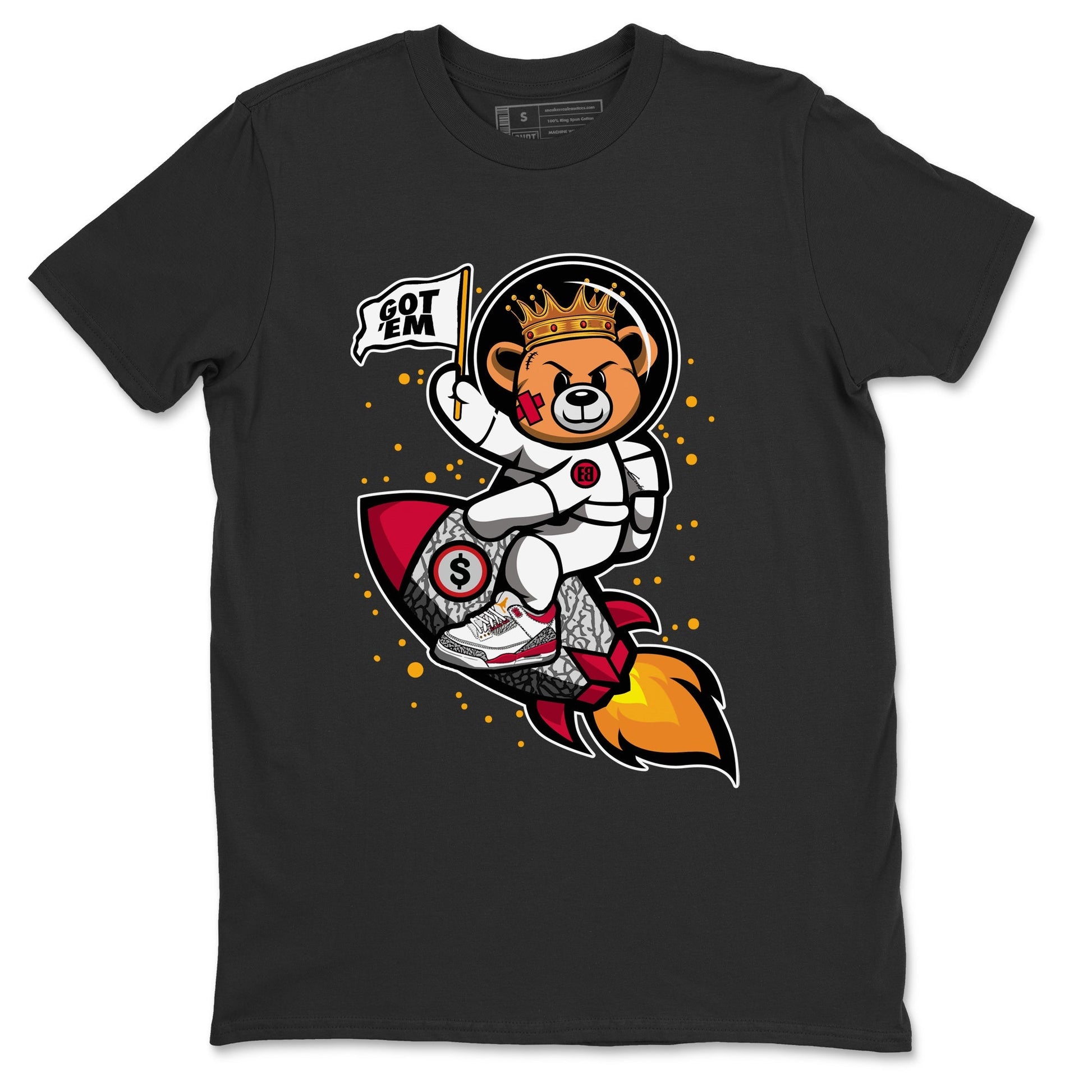 Jordan 3 Cardinal Sneaker Match Tees Astronaut Bear Sneaker Tees Jordan 3 Cardinal Sneaker Release Tees Unisex Shirts