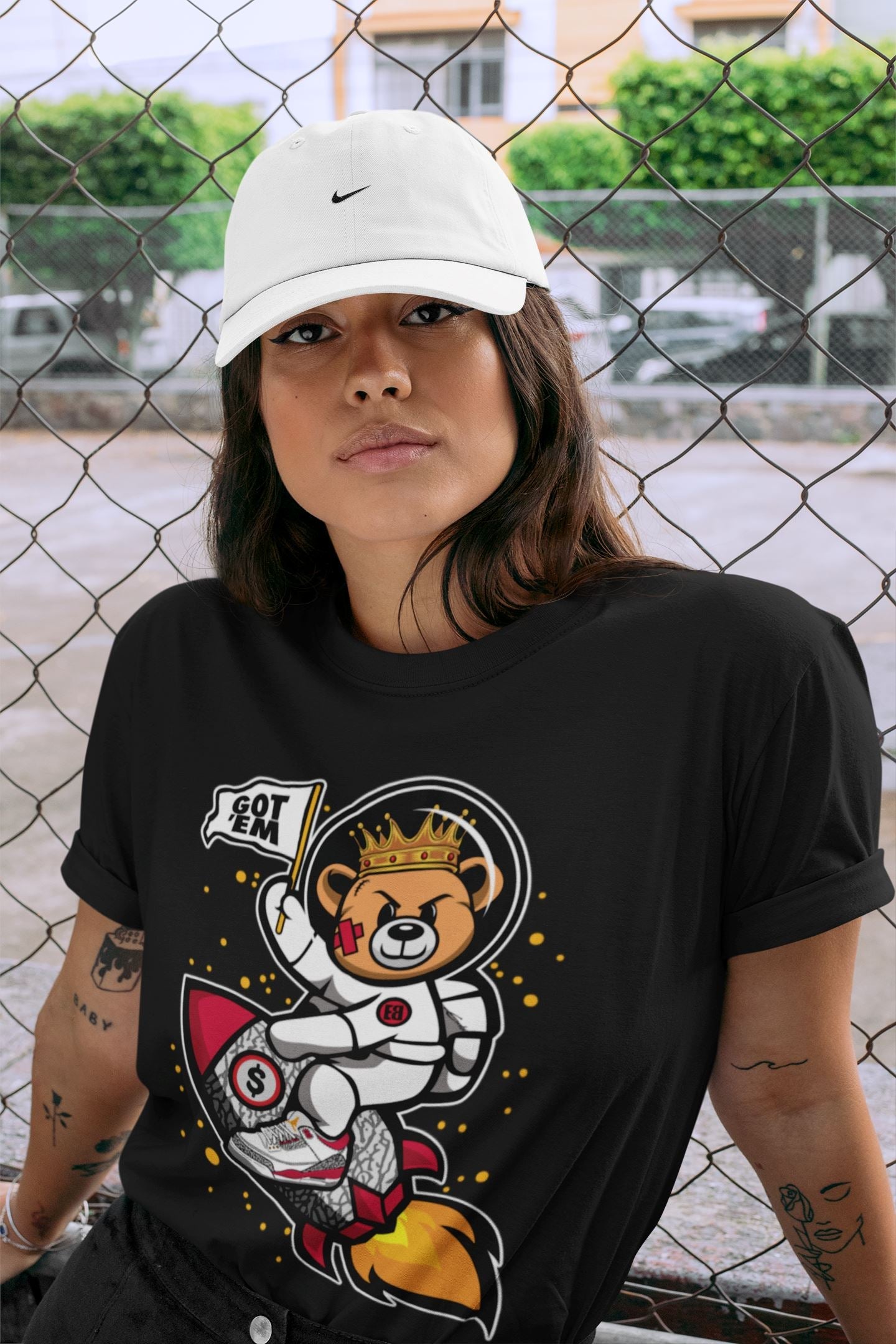 Jordan 3 Cardinal Sneaker Match Tees Astronaut Bear Sneaker Tees Jordan 3 Cardinal Sneaker Release Tees Unisex Shirts