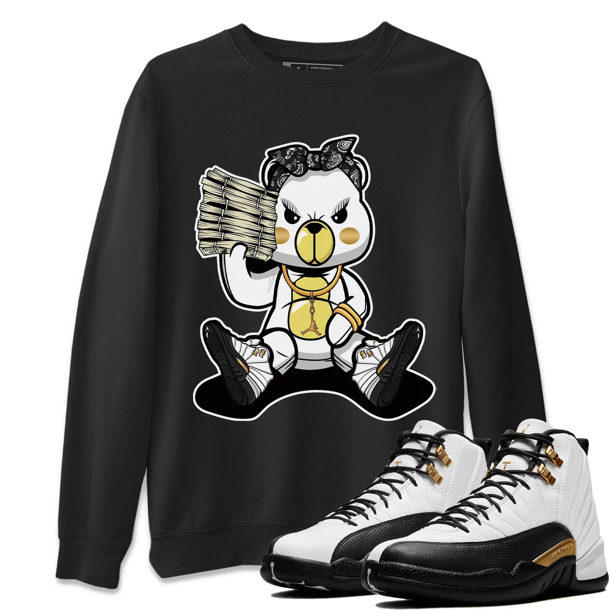 Jordan 12 Royalty Sneaker Match Tees Bad Baby Bear Sneaker Tees Jordan 12 Royalty Sneaker Release Tees Unisex Shirts
