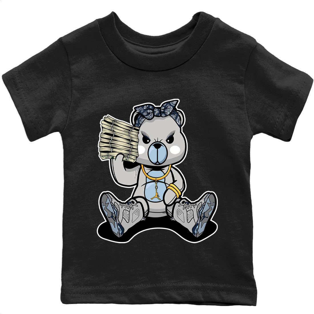 Jordan 6 Georgetown Sneaker Match Tees Bad Baby Bear Sneaker Tees Jordan 6 Georgetown Sneaker Release Tees Kids Shirts