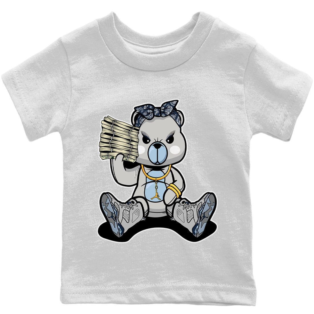 Jordan 6 Georgetown Sneaker Match Tees Bad Baby Bear Sneaker Tees Jordan 6 Georgetown Sneaker Release Tees Kids Shirts