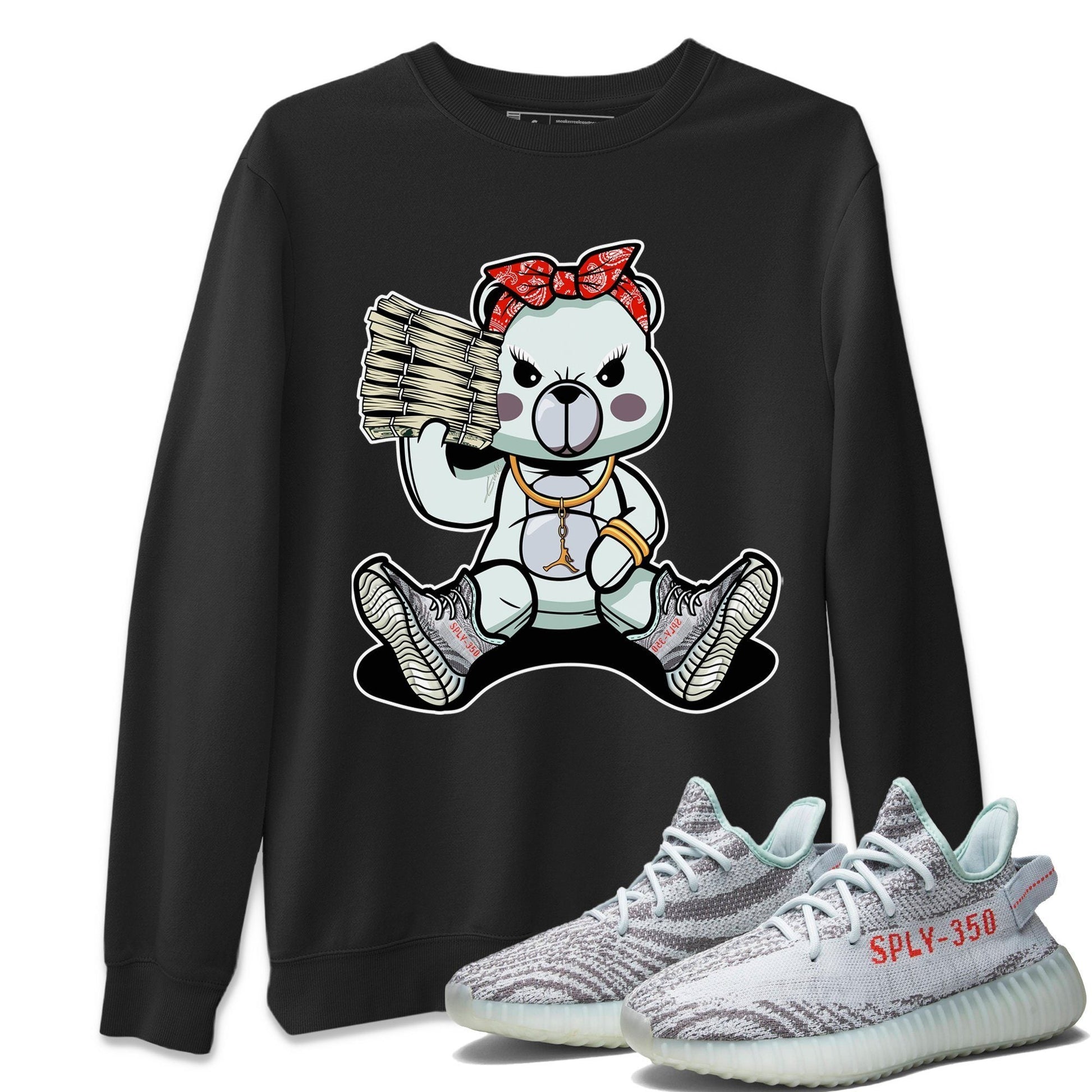 Yeezy 350 Blue Tint Sneaker Match Tees Bad Baby Bear Sneaker Tees Yeezy 350 Blue Tint Sneaker Release Tees Unisex Shirts