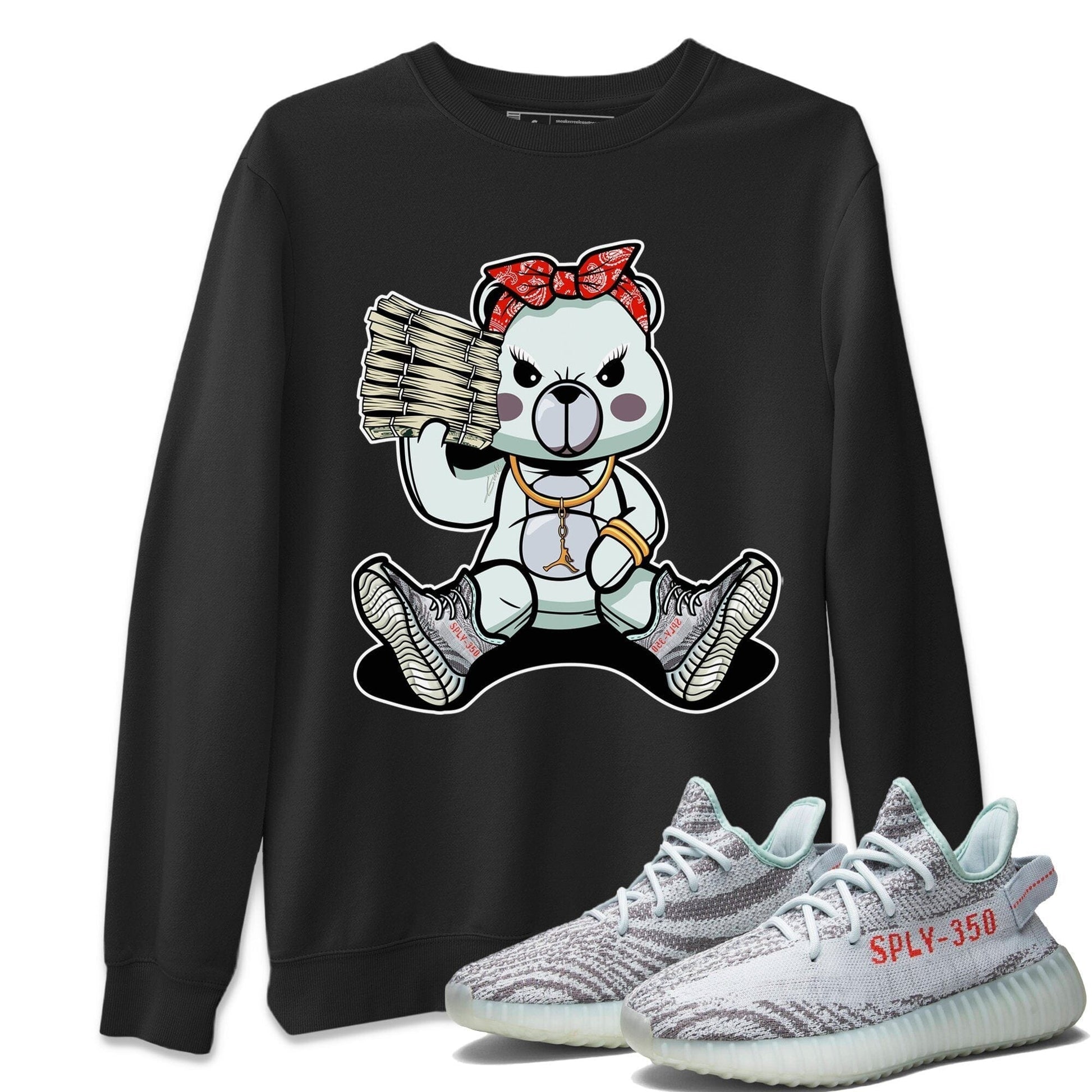 Yeezy 350 Blue Tint Sneaker Match Tees Bad Baby Bear Sneaker Tees Yeezy 350 Blue Tint Sneaker Release Tees Unisex Shirts