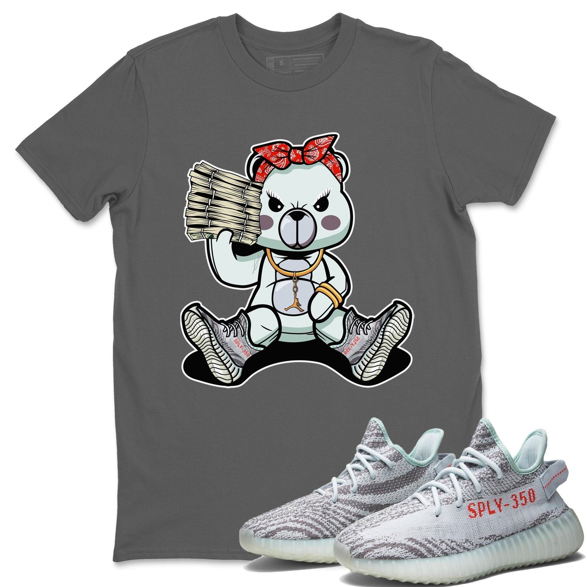 Yeezy 350 Blue Tint Sneaker Match Tees Bad Baby Bear Sneaker Tees Yeezy 350 Blue Tint Sneaker Release Tees Unisex Shirts