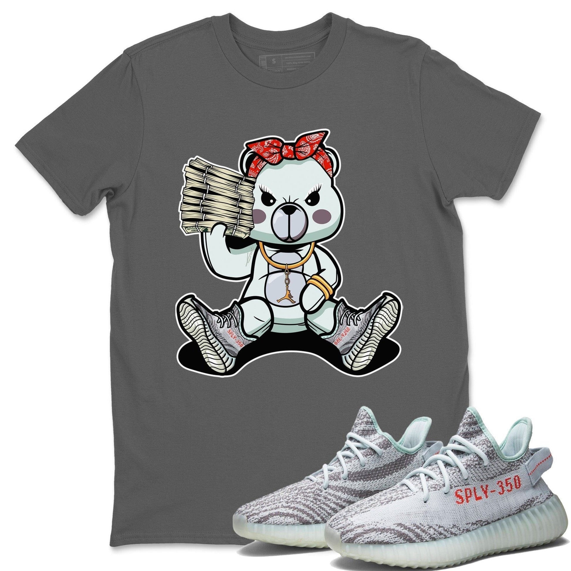 Yeezy 350 Blue Tint Sneaker Match Tees Bad Baby Bear Sneaker Tees Yeezy 350 Blue Tint Sneaker Release Tees Unisex Shirts