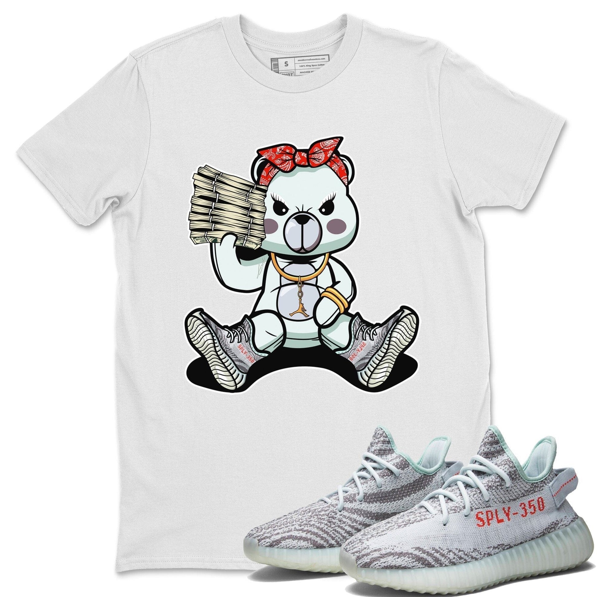 Yeezy 350 Blue Tint Sneaker Match Tees Bad Baby Bear Sneaker Tees Yeezy 350 Blue Tint Sneaker Release Tees Unisex Shirts