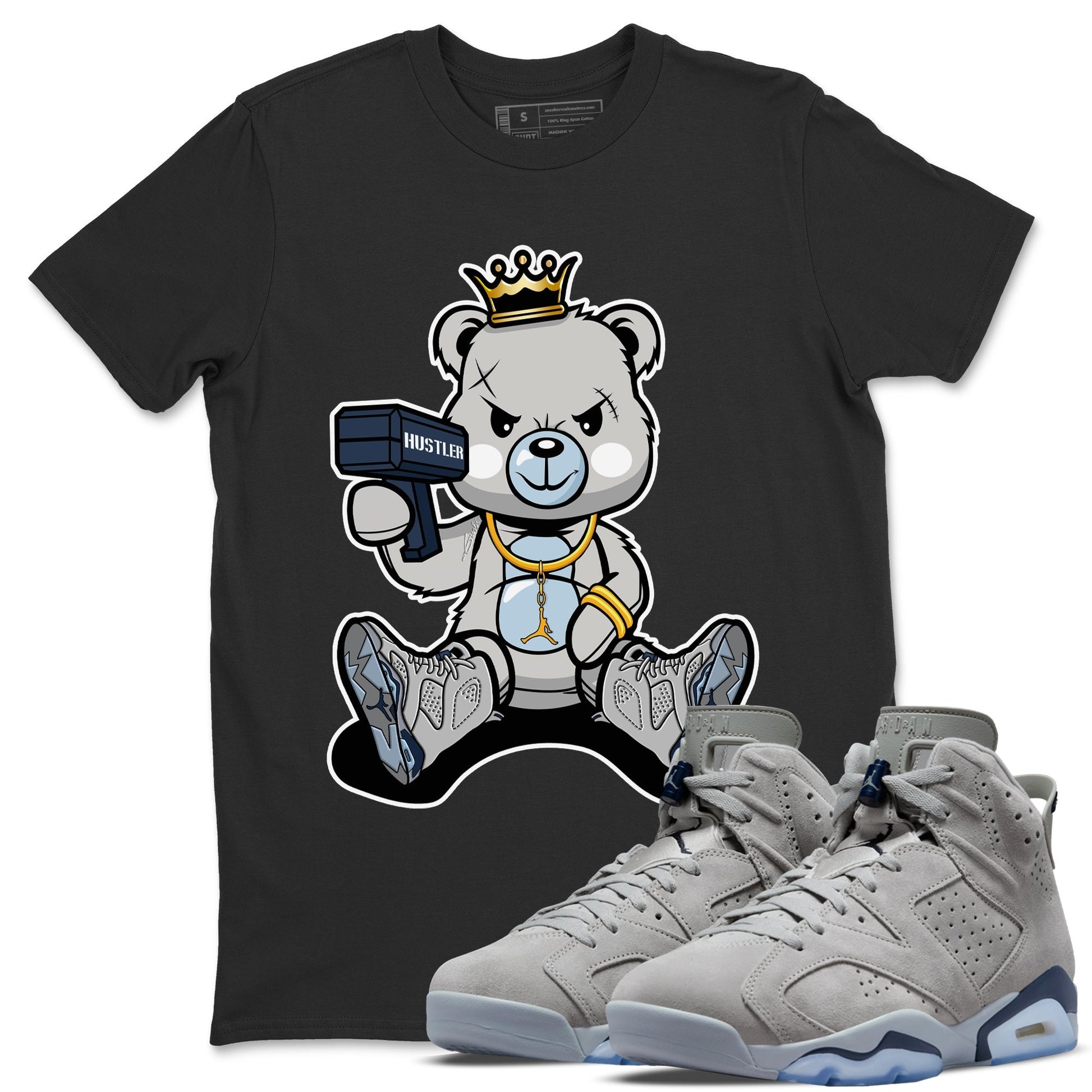 Jordan 6 Georgetown Sneaker Match Tees Bad King Baby Bear Sneaker Tees Jordan 6 Georgetown Sneaker Release Tees Unisex Shirts