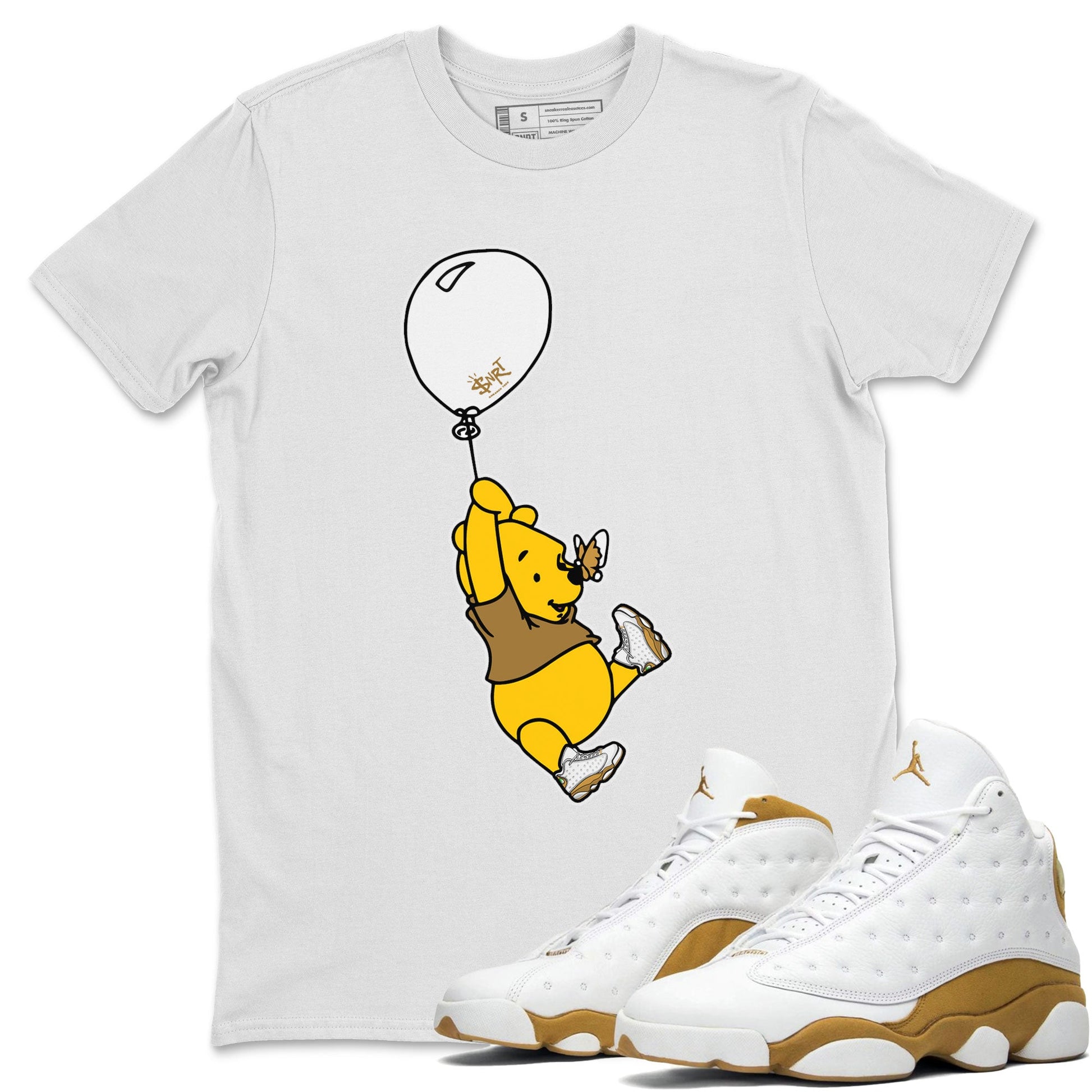 Air Jordan 13 Wheat shirt to match jordans Balloon Ride sneaker tees 13s Wheat SNRT Sneaker Release Tees Unisex White 1 T-Shirt