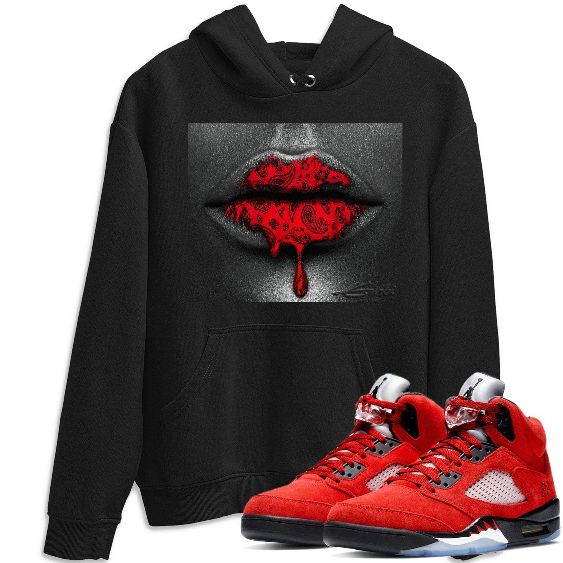 Jordan 5 Raging Bull Sneaker Match Tees Bandana Lips Sneaker Tees Jordan 5 Raging Bull Sneaker Release Tees Unisex Shirts