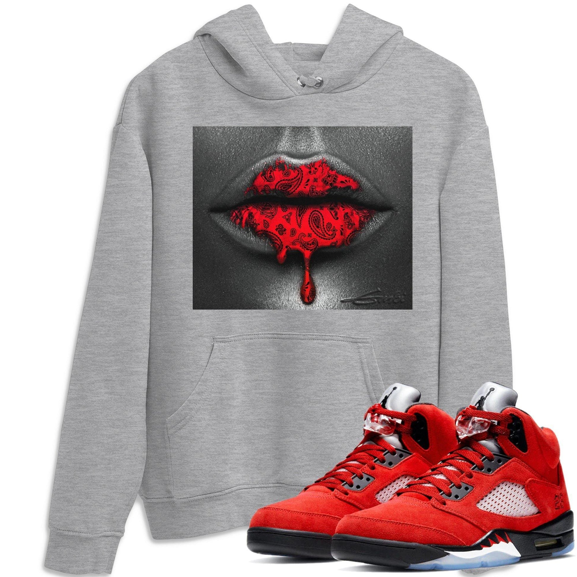 Jordan 5 Raging Bull Sneaker Match Tees Bandana Lips Sneaker Tees Jordan 5 Raging Bull Sneaker Release Tees Unisex Shirts