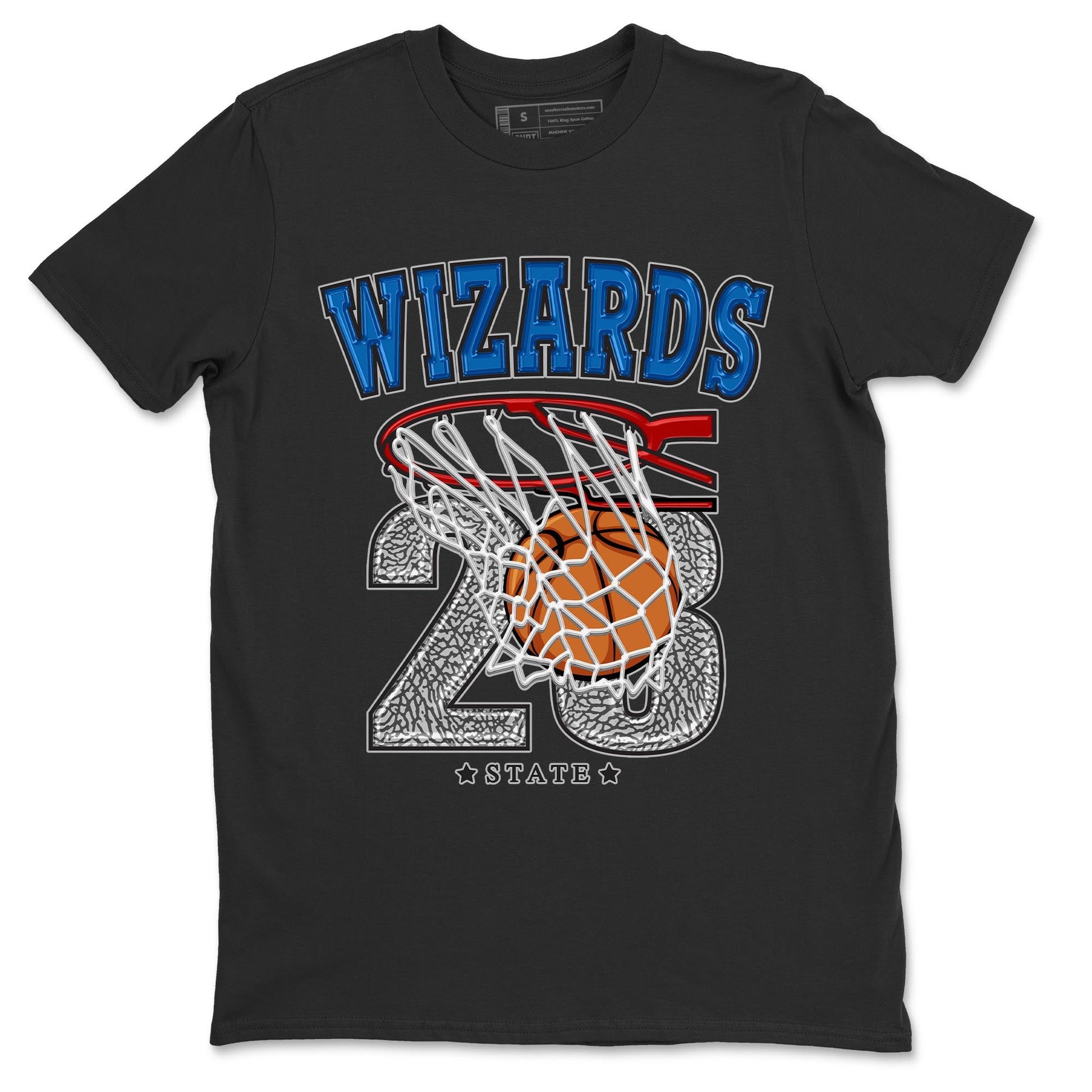 Air Jordan 3 Wizards Sneaker Match Tees Basketball Sneaker Tees Air Jordan 3 Wizards Sneaker Release Tees Unisex Shirts Black 2