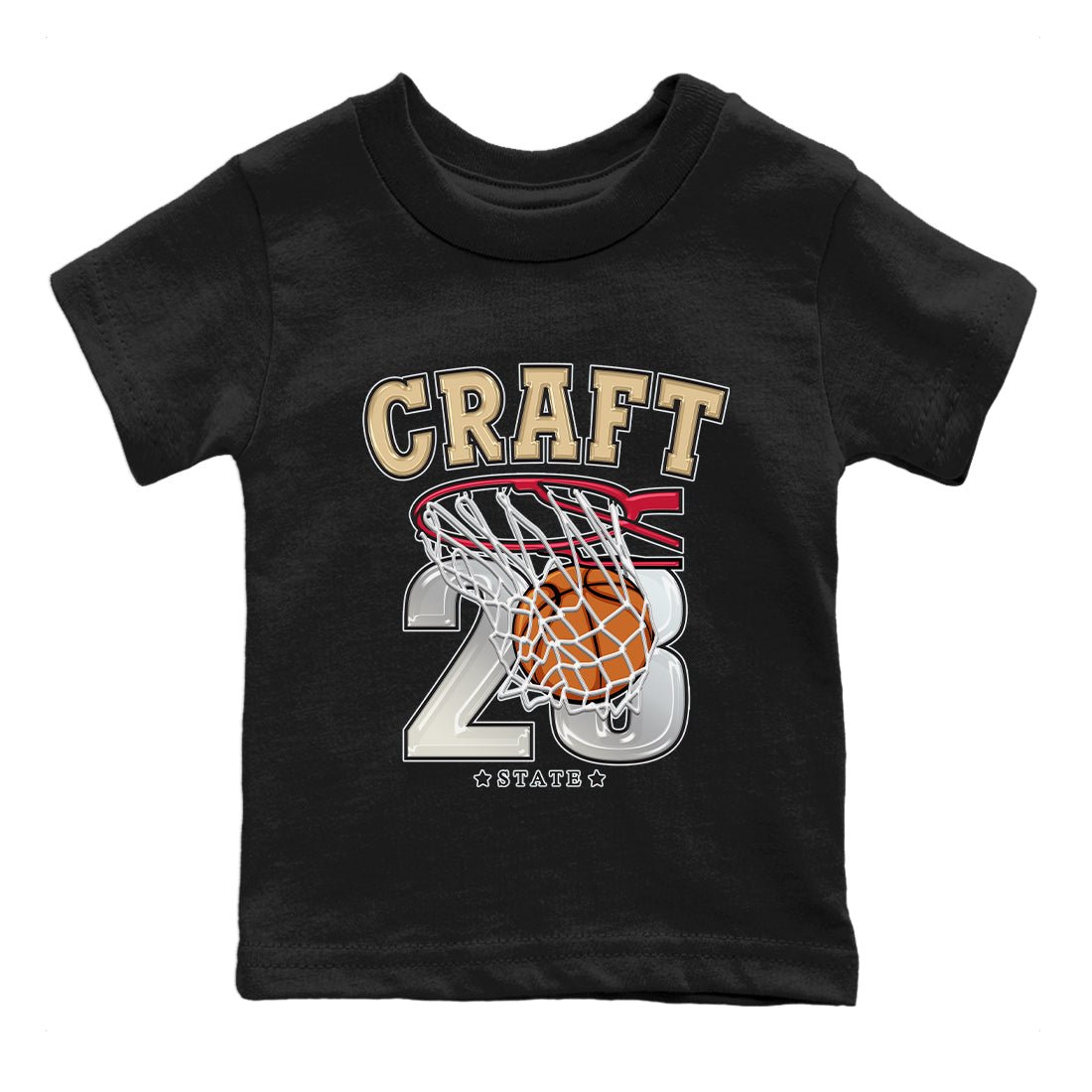 Jordan 4 Craft Sneaker Match Tees Basketball Sneaker Tees Jordan 4 Craft Sneaker Release Tees Kids Shirts