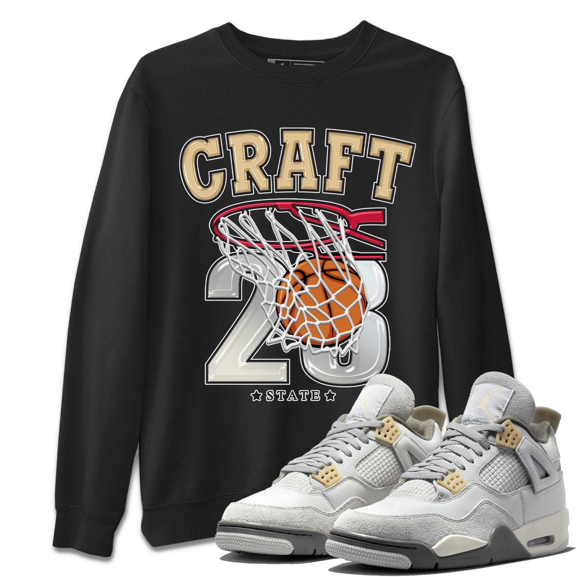 Jordan 4 Craft Sneaker Match Tees Basketball Sneaker Tees Jordan 4 Craft Sneaker Release Tees Unisex Shirts
