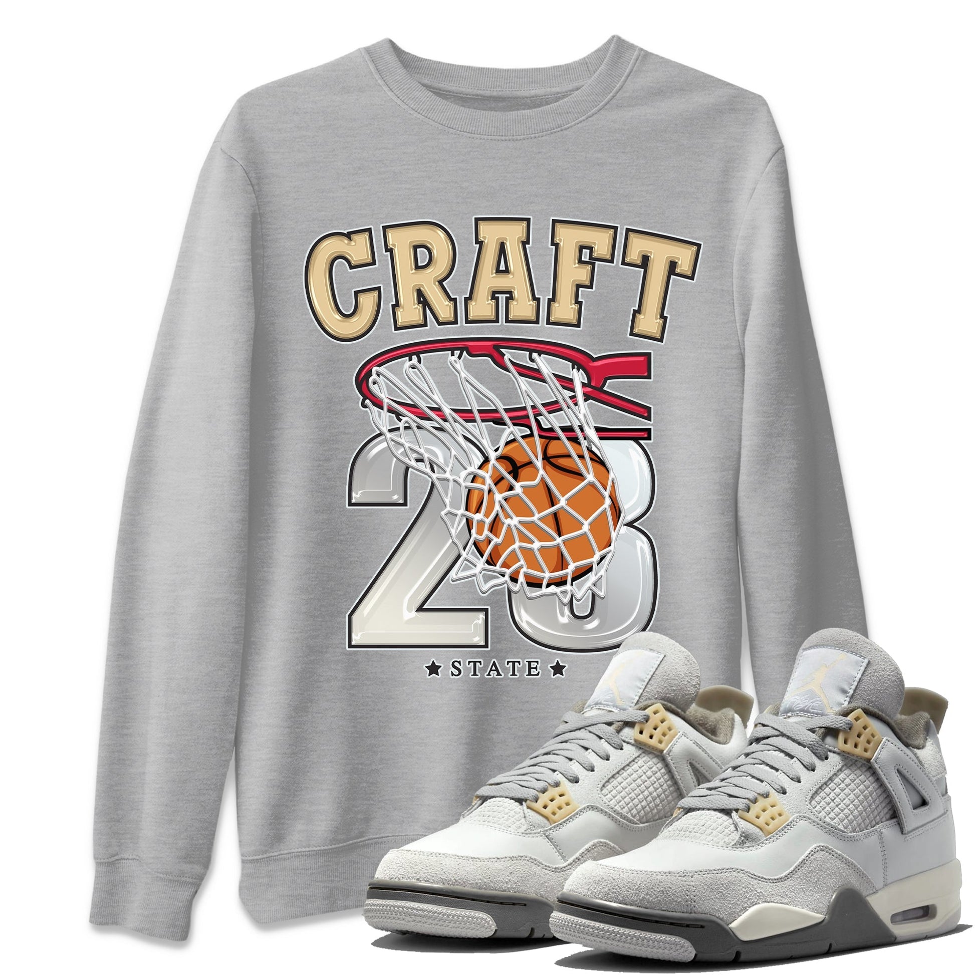 Jordan 4 Craft Sneaker Match Tees Basketball Sneaker Tees Jordan 4 Craft Sneaker Release Tees Unisex Shirts