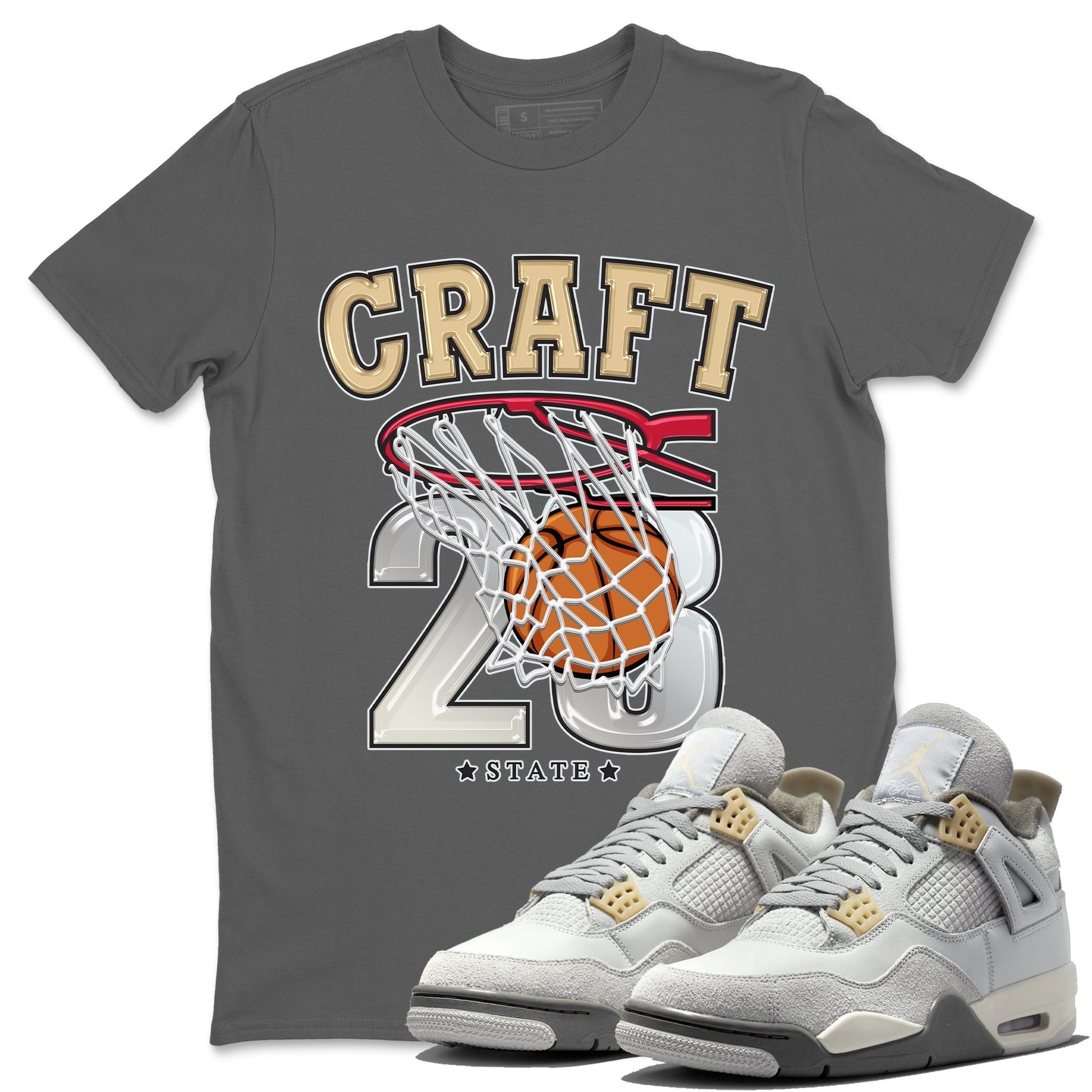 Jordan 4 Craft Sneaker Match Tees Basketball Sneaker Tees Jordan 4 Craft Sneaker Release Tees Unisex Shirts
