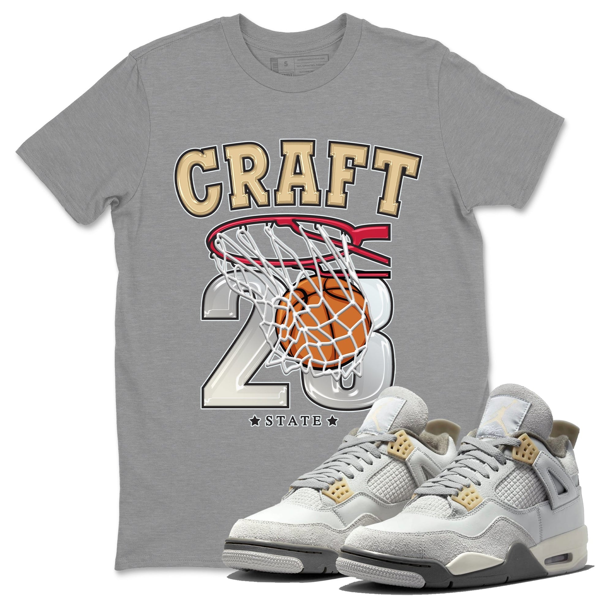 Jordan 4 Craft Sneaker Match Tees Basketball Sneaker Tees Jordan 4 Craft Sneaker Release Tees Unisex Shirts