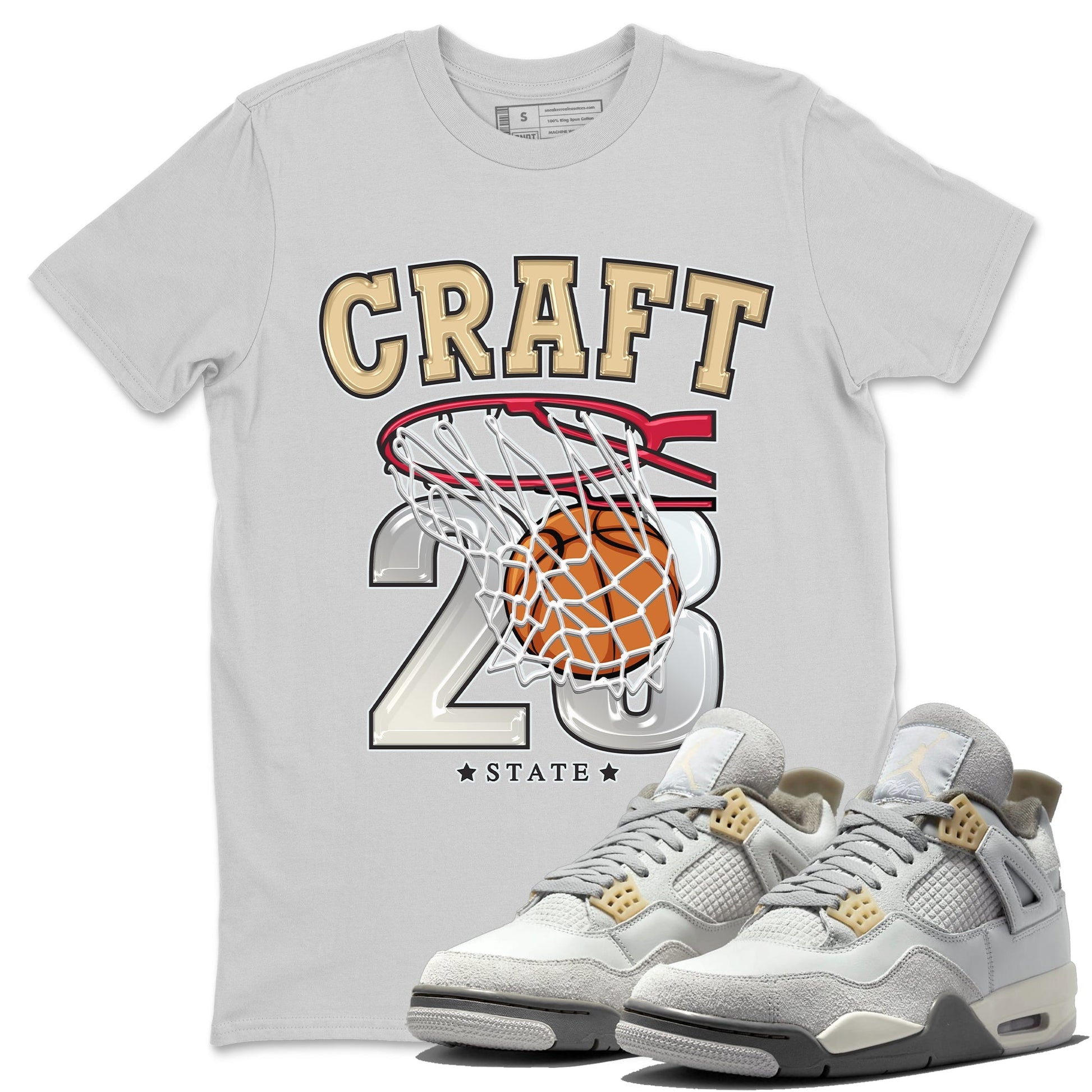 Jordan 4 Craft Sneaker Match Tees Basketball Sneaker Tees Jordan 4 Craft Sneaker Release Tees Unisex Shirts