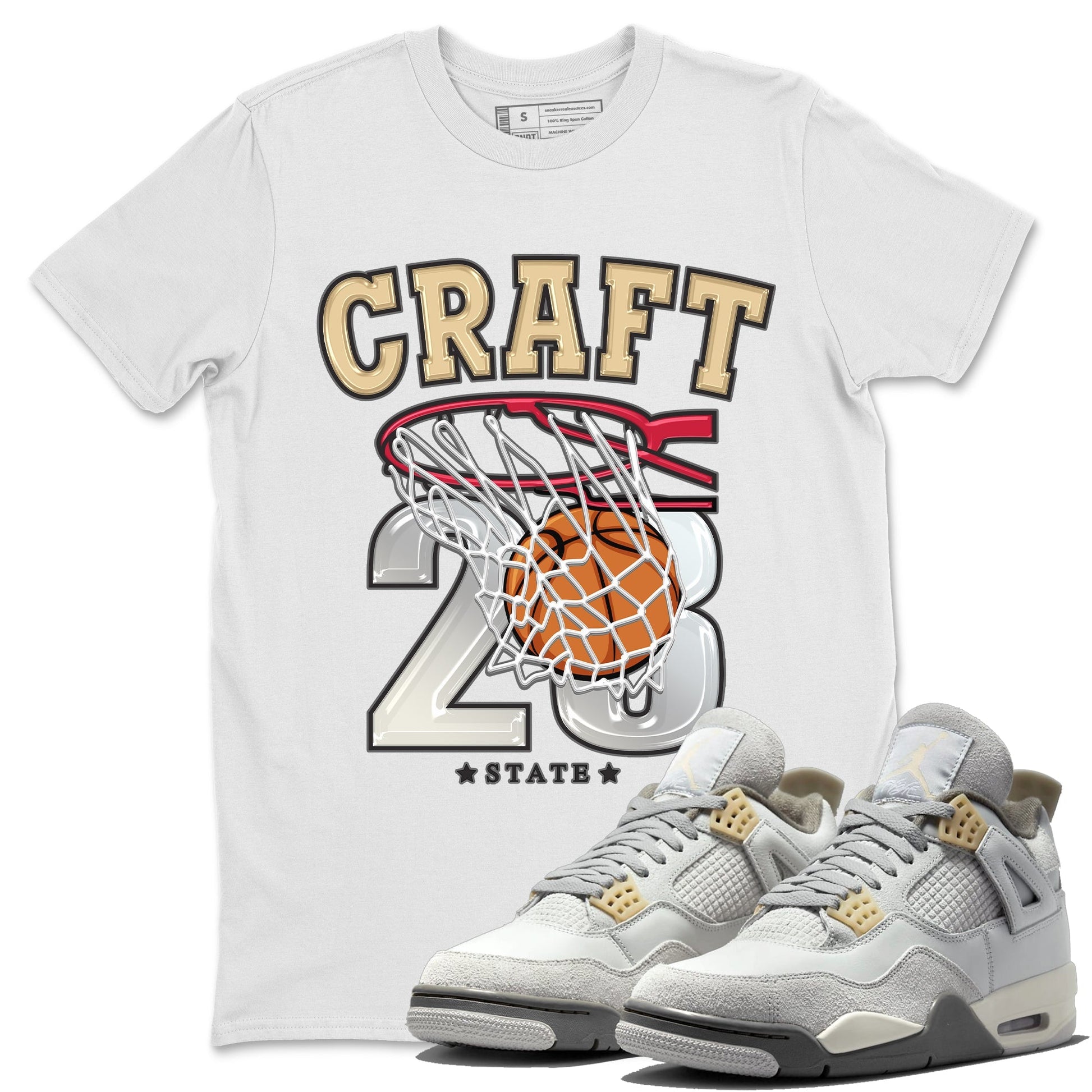 Jordan 4 Craft Sneaker Match Tees Basketball Sneaker Tees Jordan 4 Craft Sneaker Release Tees Unisex Shirts