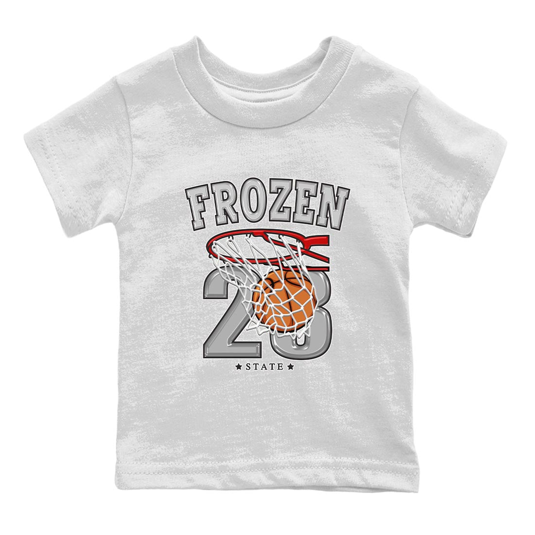 AJ4 Frozen Moments shirt to match jordans Basketball sneaker tees Crew Neck AJ4 Frozen Moments SNRT Sneaker Release Tees Baby Toddler White 2 T-Shirt