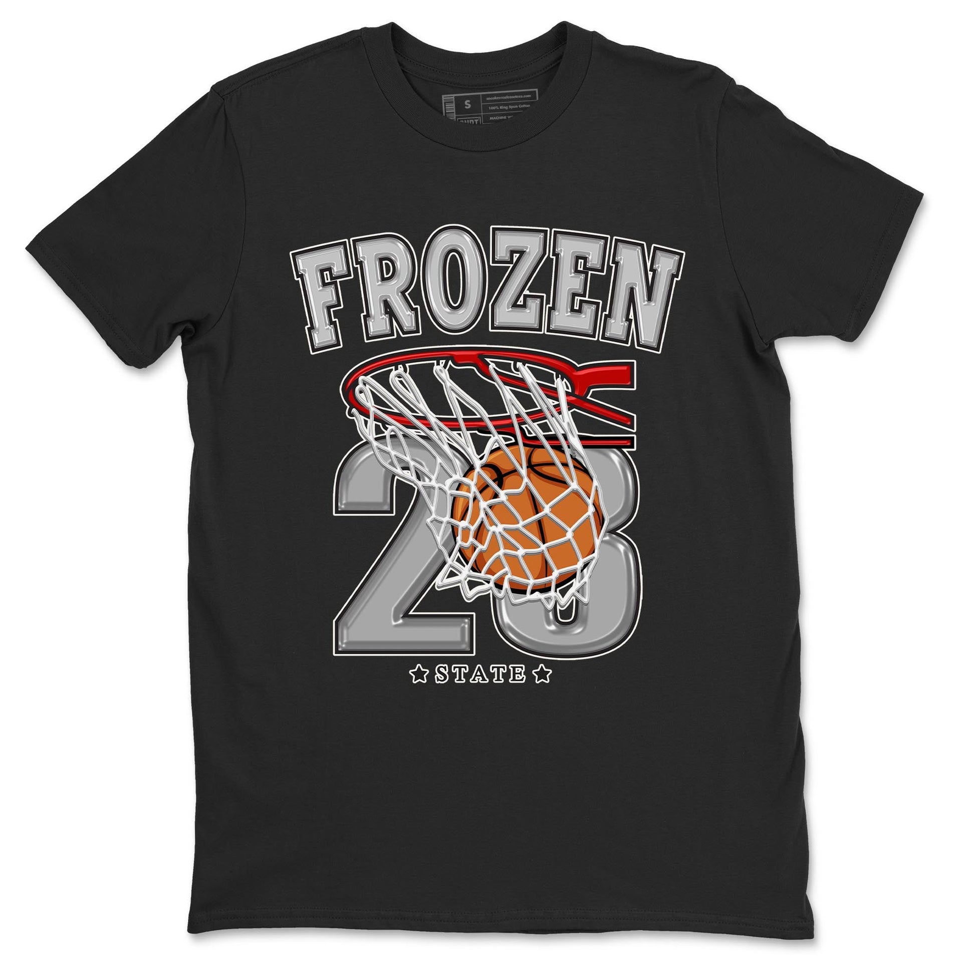 AJ4 Frozen Moments shirt to match jordans Basketball sneaker tees Crew Neck AJ4 Frozen Moments SNRT Sneaker Release Tees Unisex Casual Shirts Black 2 T-Shirt