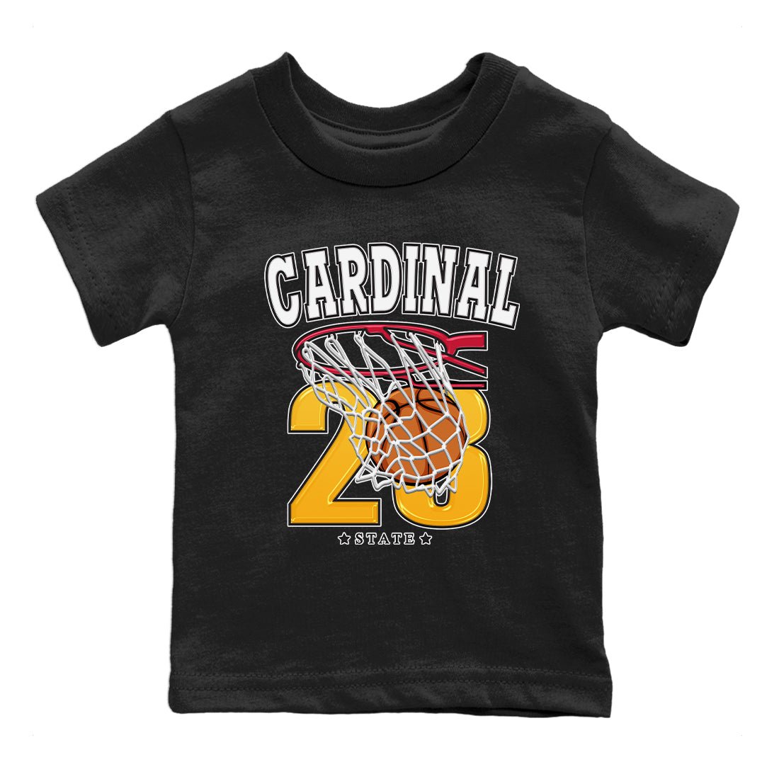 Jordan 7 Cardinal Sneaker Match Tees Basketball Sneaker Tees Jordan 7 Cardinal Sneaker Release Tees Kids Shirts