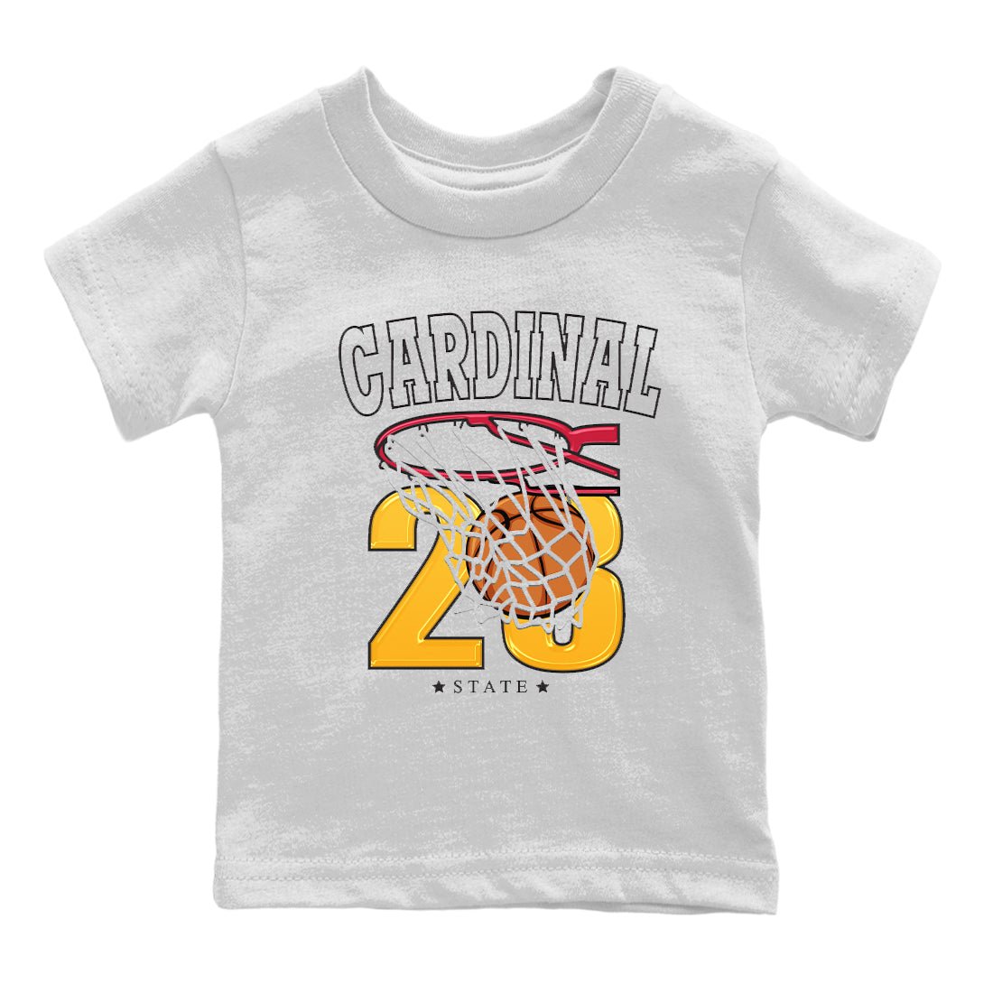 Jordan 7 Cardinal Sneaker Match Tees Basketball Sneaker Tees Jordan 7 Cardinal Sneaker Release Tees Kids Shirts