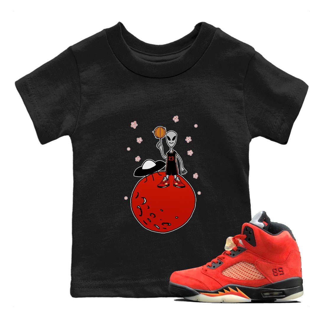 Jordan 5 Mars For Her Sneaker Match Tees Basketball Alien Sneaker Tees Jordan 5 Mars For Her Sneaker Release Tees Kids Shirts