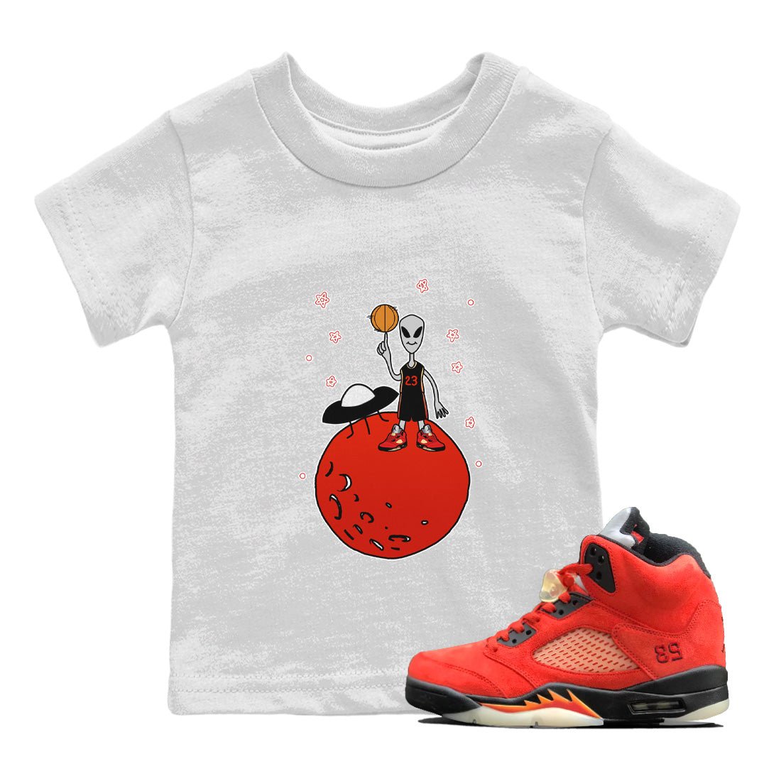 Jordan 5 Mars For Her Sneaker Match Tees Basketball Alien Sneaker Tees Jordan 5 Mars For Her Sneaker Release Tees Kids Shirts