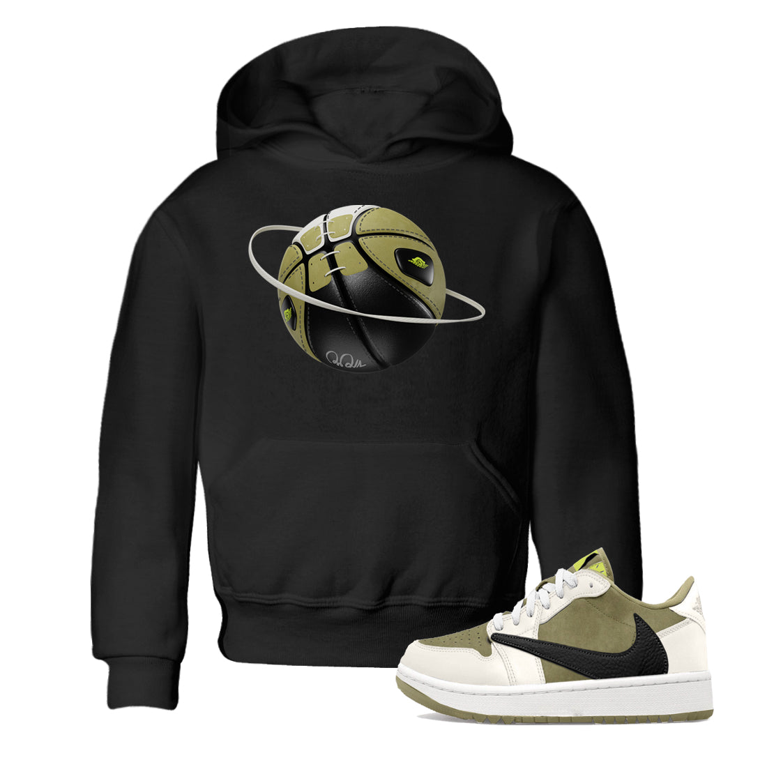 SNRT Sneaker Tee Air Jordan 1 Travis Scott Golf | Basketball Planet Unisex T-Shirt | SNRT Sneaker Release Tees T-Shirt / Military Green / L